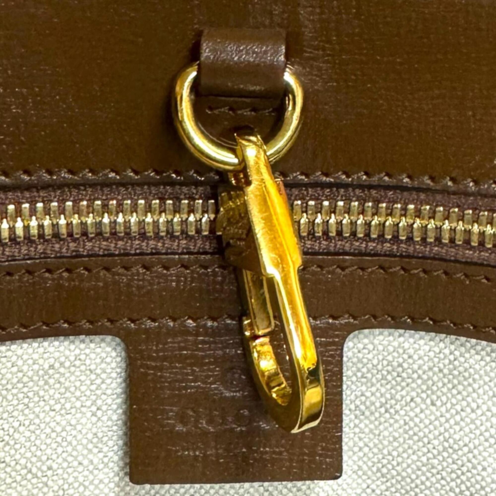 Gucci Brown Gg Supreme Canvas Shoulder Bag Tote Bag (Pre-Owned)