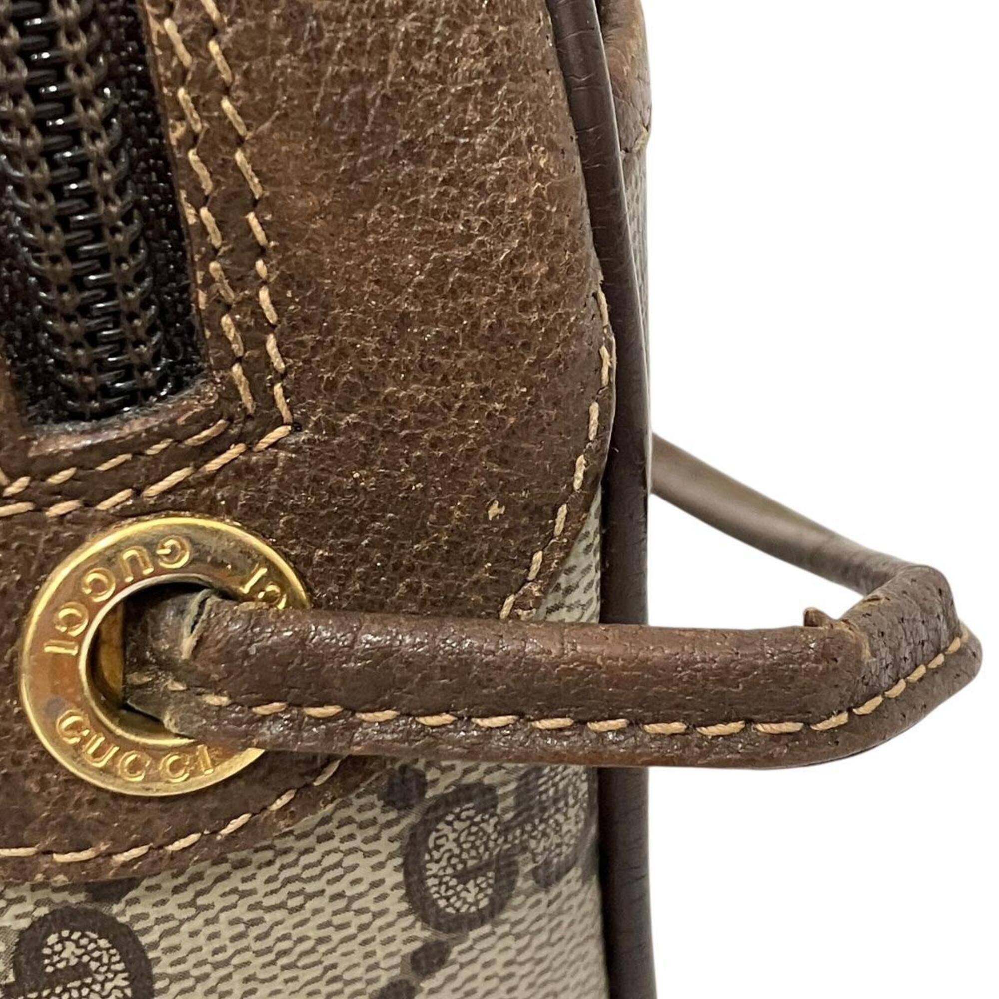 Gucci Beige Brown Gg Supreme Shoulder Bag (Pre-Owned)