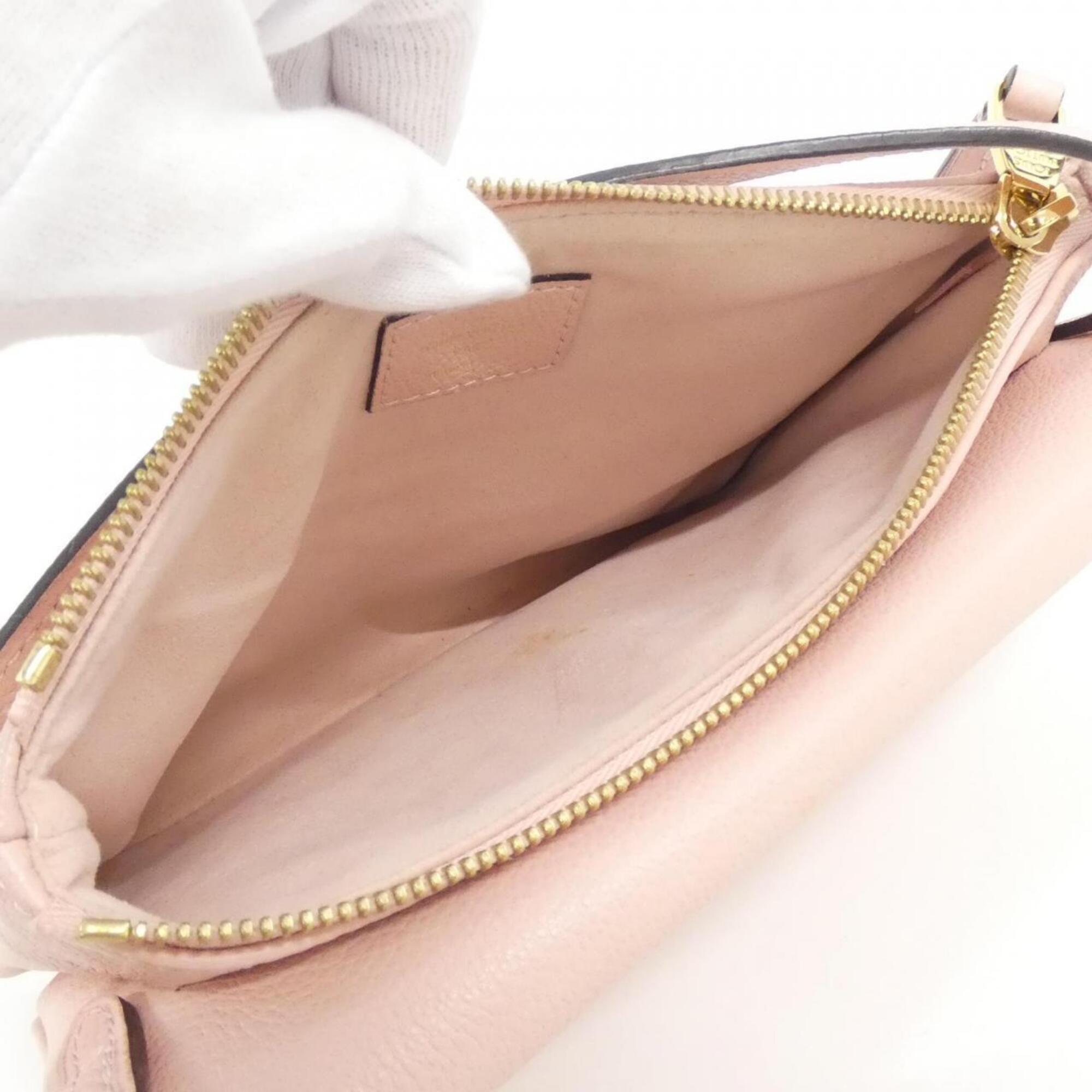 Louis Vuitton Rose Ballerine Leather Shoulder Bag (Pre-Owned)