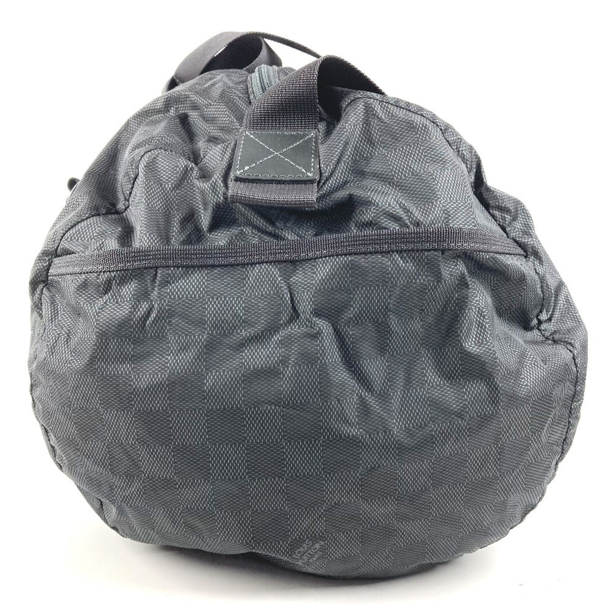 Louis Vuitton Black Nylon Leather Boston Bag (Pre-Owned)