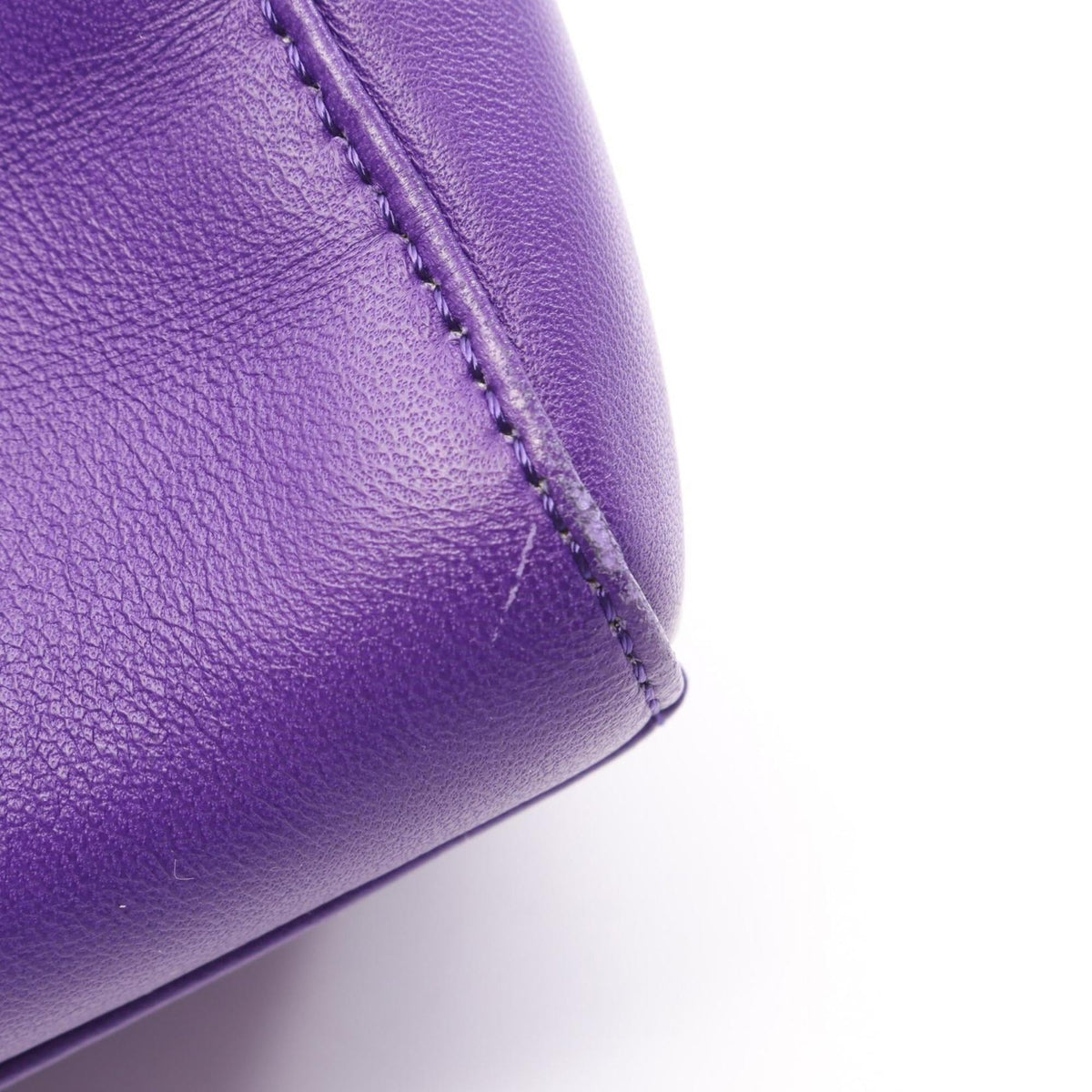 Fendi Purple Leather Handbag (Pre-Owned)