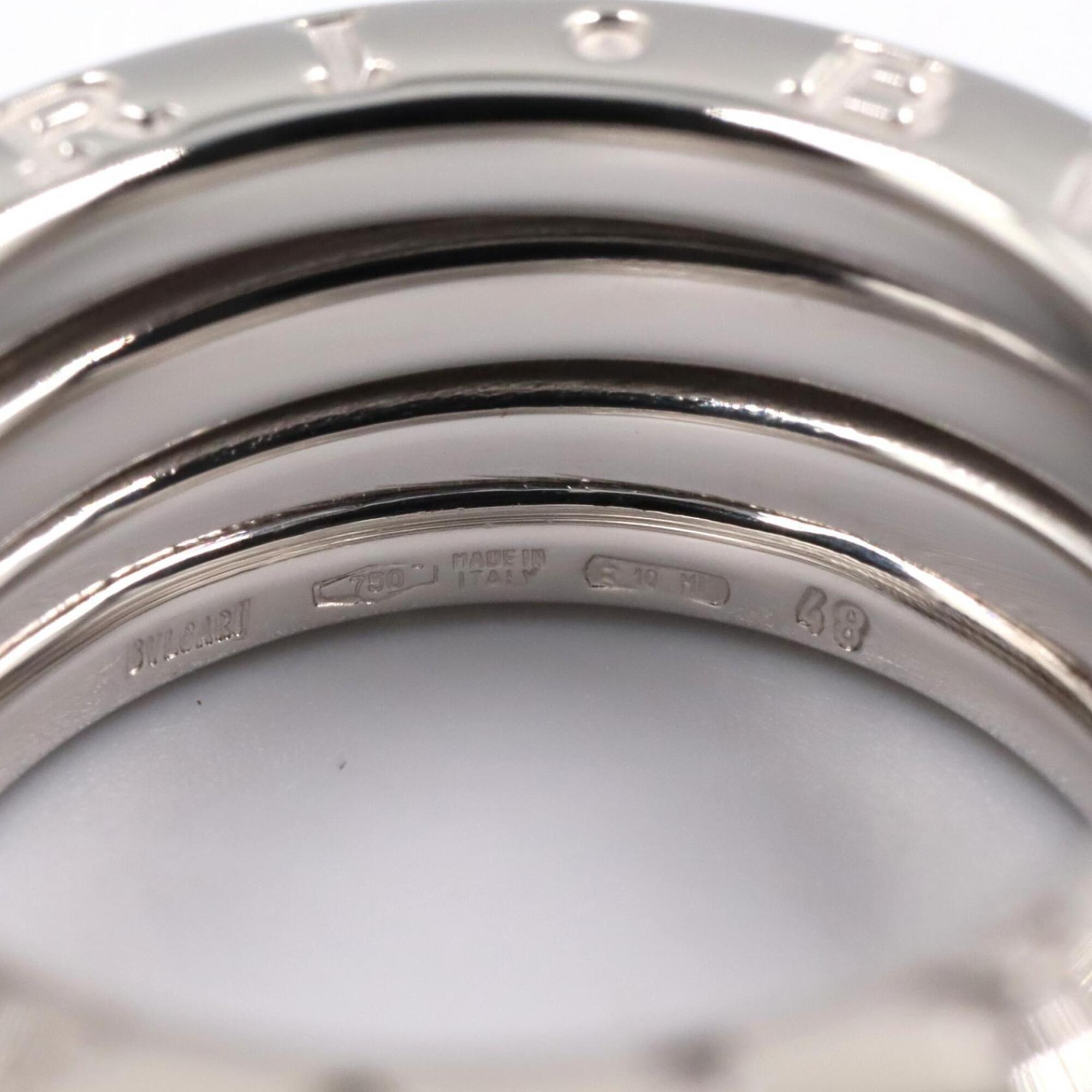 Bvlgari Silver White Gold (18K) Band Ring (Pre-Owned)