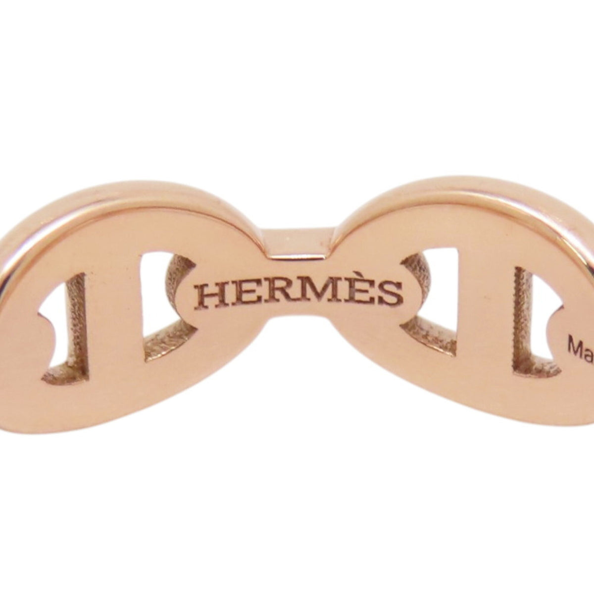 Hermes Pink Gold (18K) Band Ring (Pre-Owned)