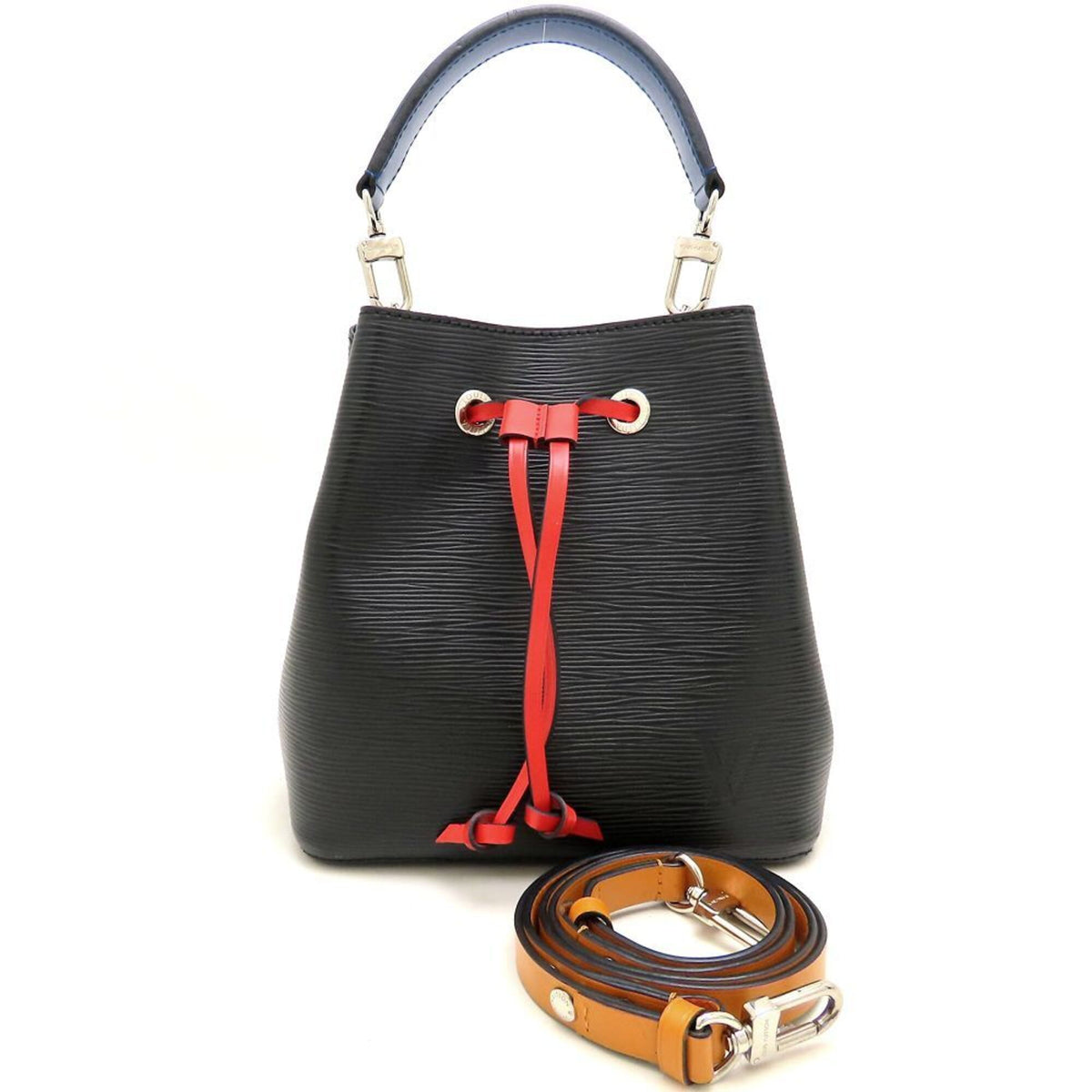 Louis Vuitton Noir Saffron Epi Leather Shoulder Bag (Pre-Owned)