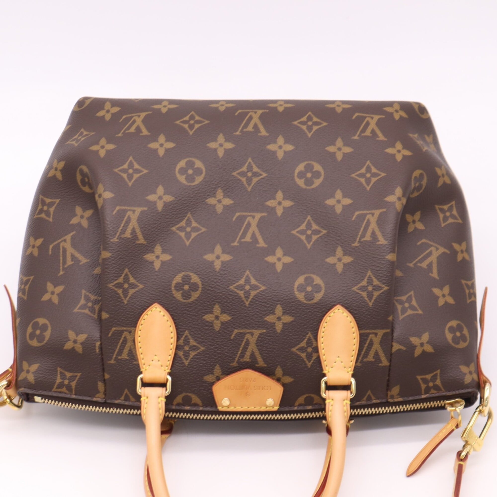 Louis Vuitton Monogram Beige Brown Monogram Monogram Leather Shoulder Bag (Pre-Owned)