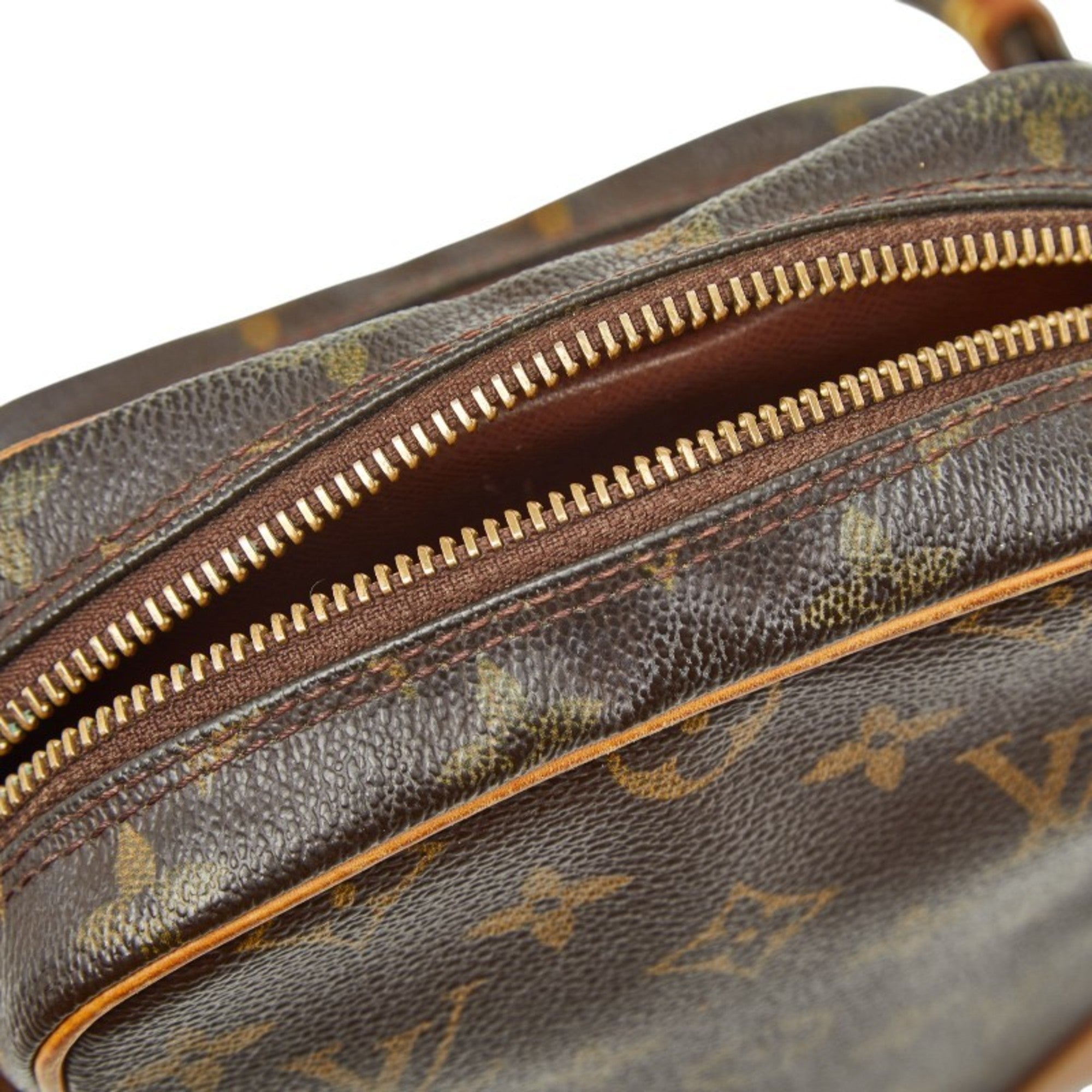 Louis Vuitton Brown Pvc Leather Shoulder Bag (Pre-Owned)