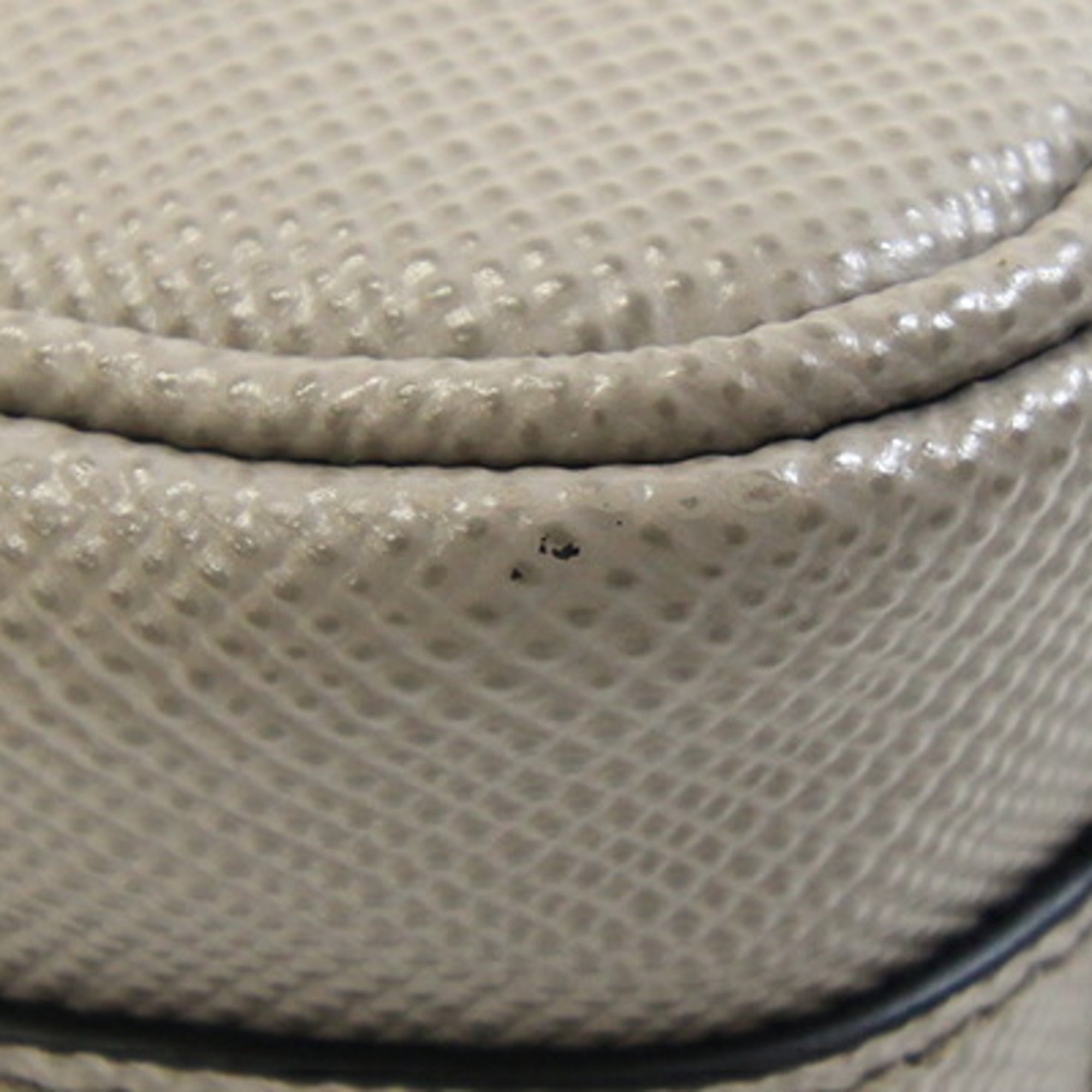 Prada Grayish Saffiano Shoulder Bag (Pre-Owned)