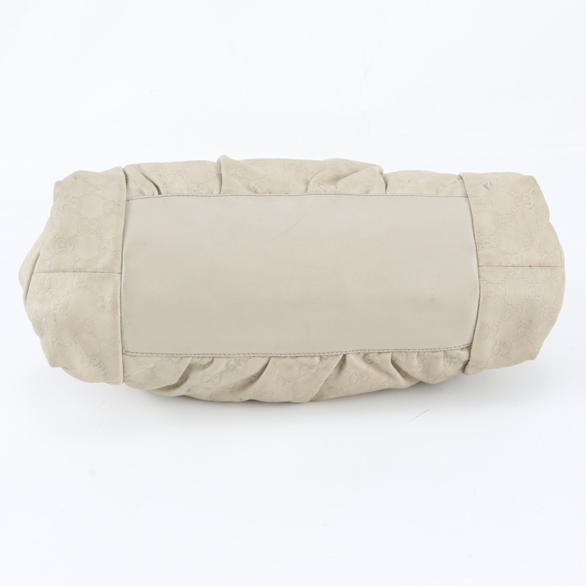 Gucci Ivory Leather Handbag Tote Bag (Pre-Owned)
