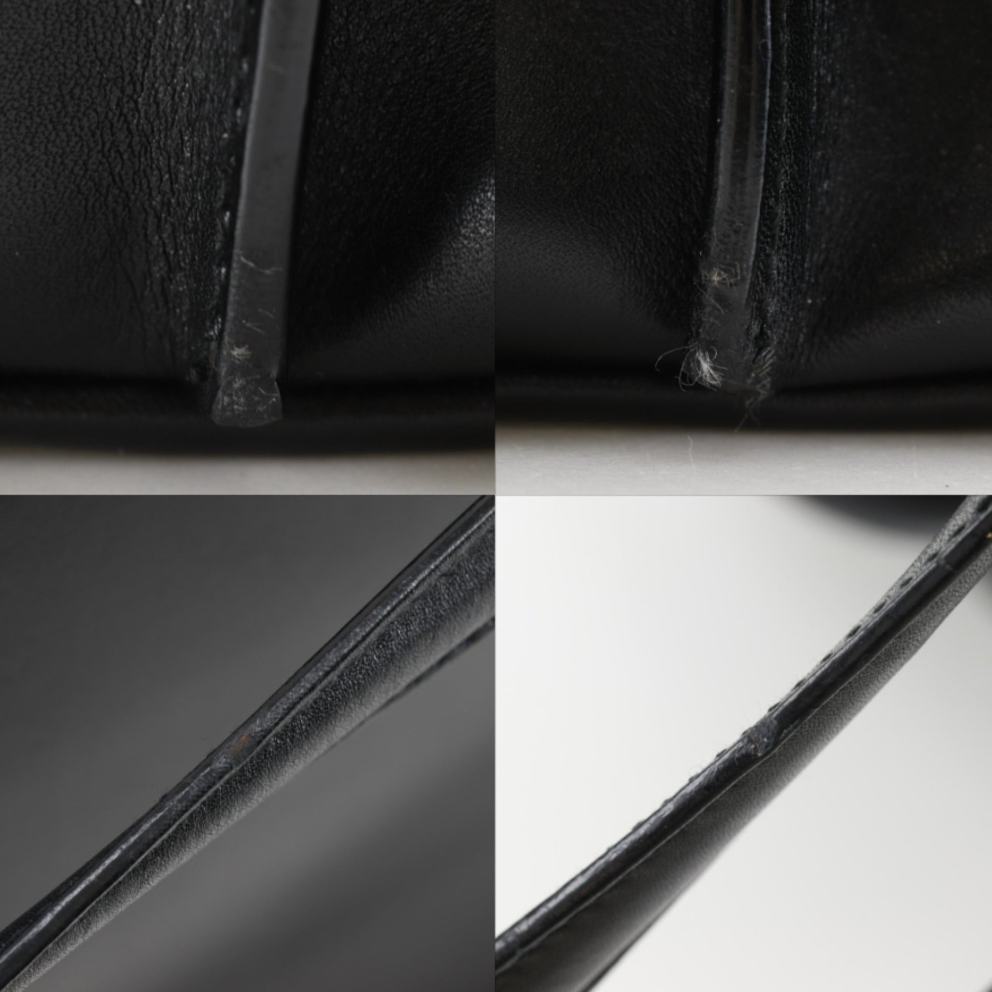 Salvatore Ferragamo Gancini Black Leather Tote Bag (Pre-Owned)