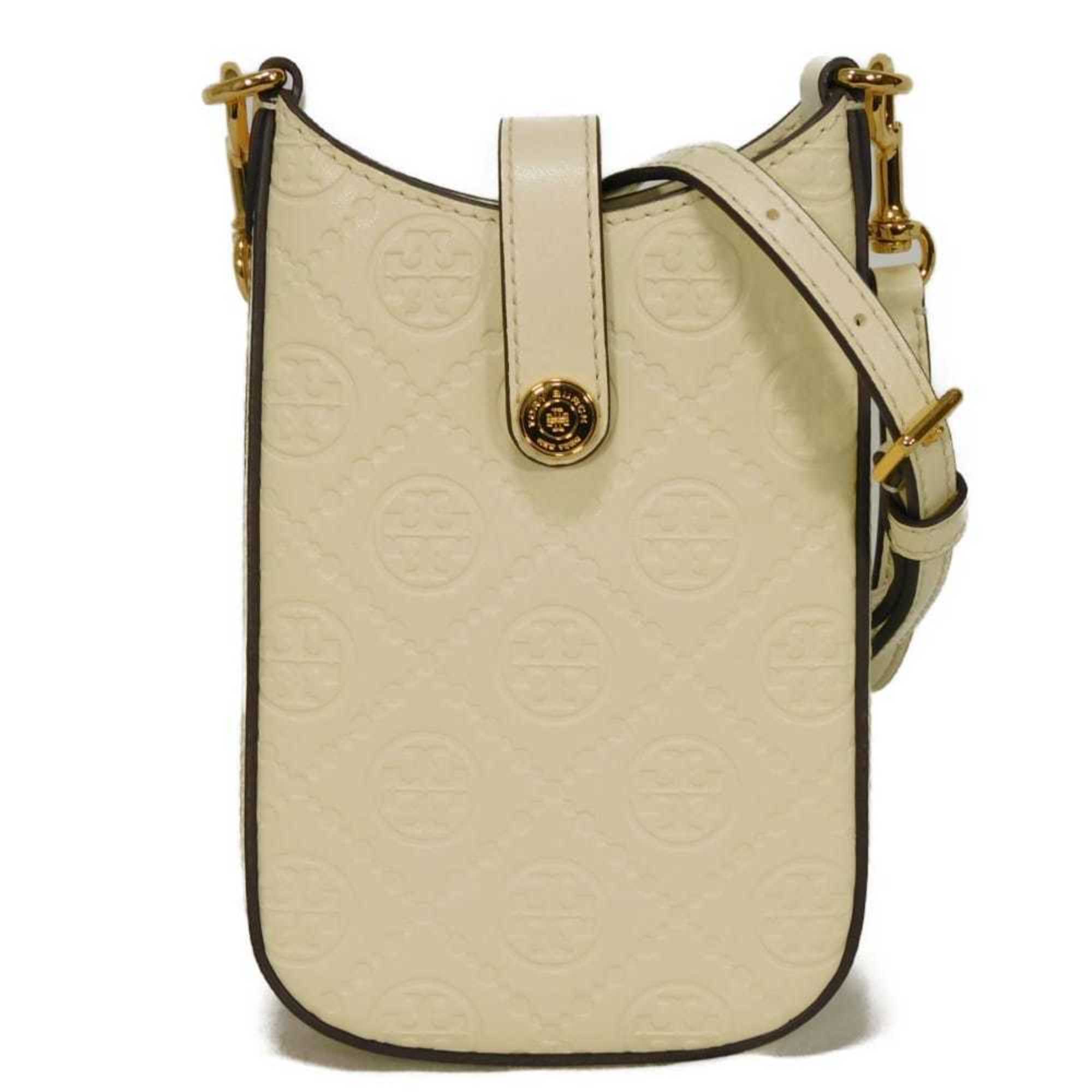 Tory Burch Cream White Leather Shoulder Bag (Pre-Owned)