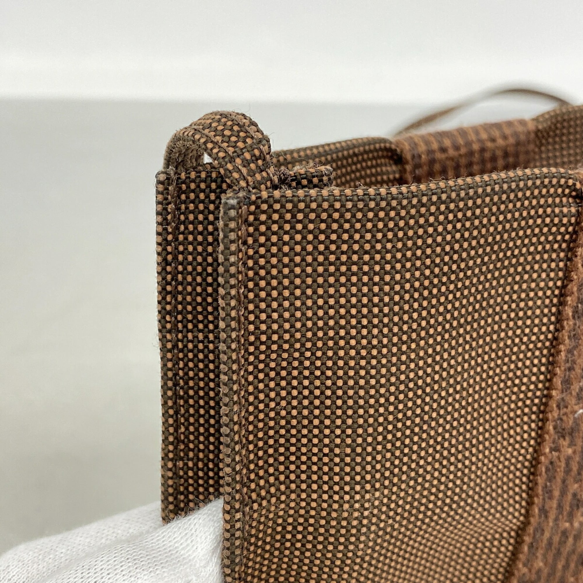 Hermes Brown Nylon Shoulder Bag (Pre-Owned)