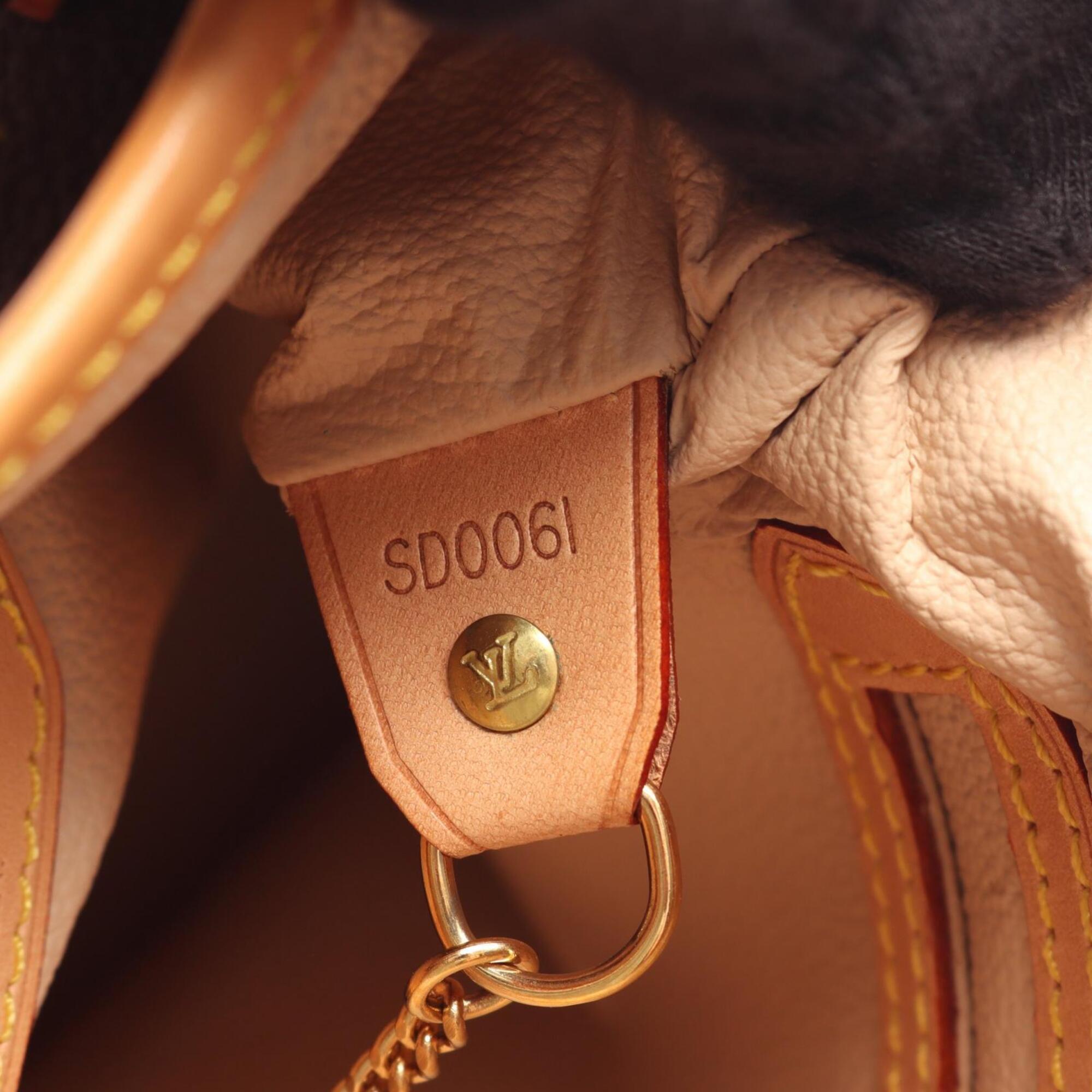 Louis Vuitton Monogram Brown Coated Canvas Leather Handbag (Pre-Owned)
