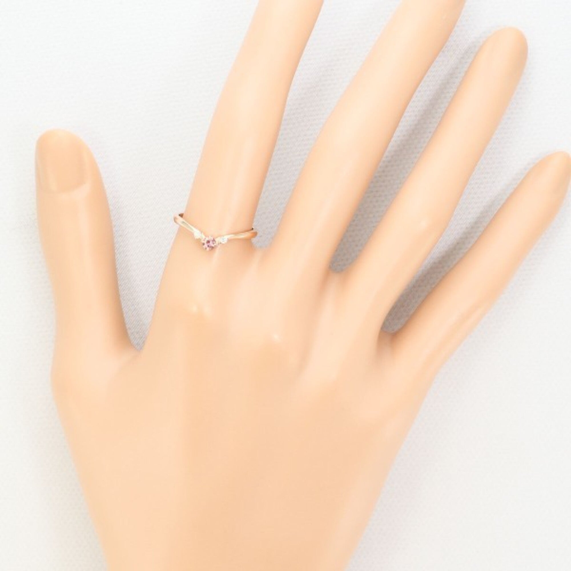 Unbranded Pink Yellow Gold Yellow Gold (10K) Band Ring (Pre-Owned)