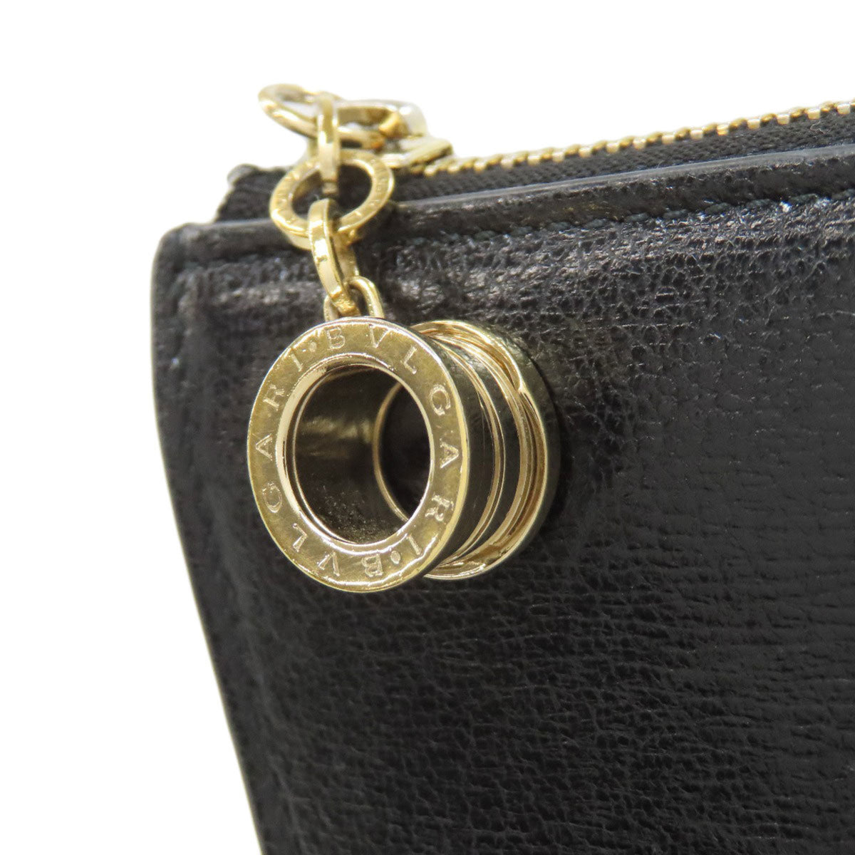 Bvlgari Black Leather Long Wallet (Bi-Fold) (Pre-Owned)