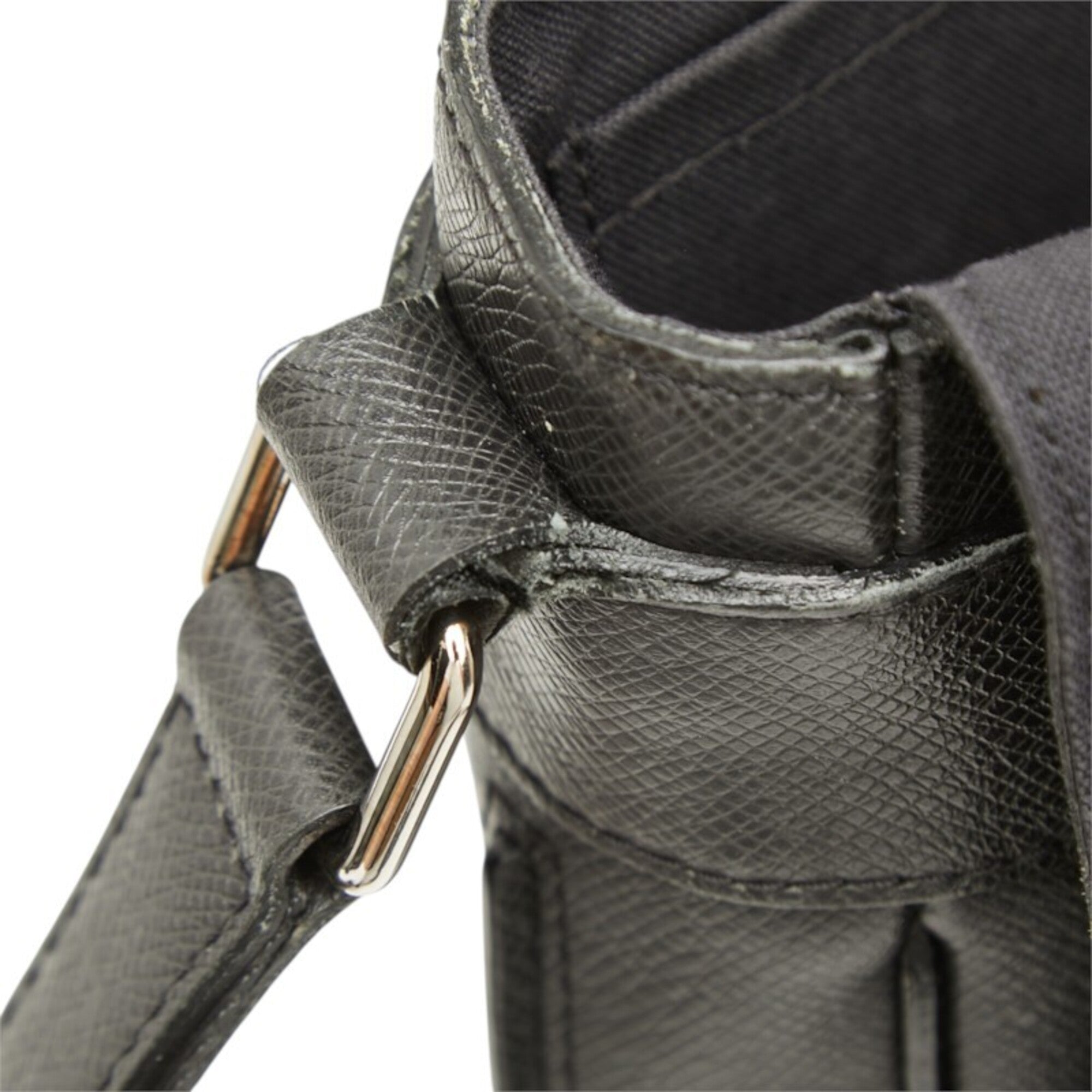 Louis Vuitton Ardoise Black Leather Shoulder Bag (Pre-Owned)