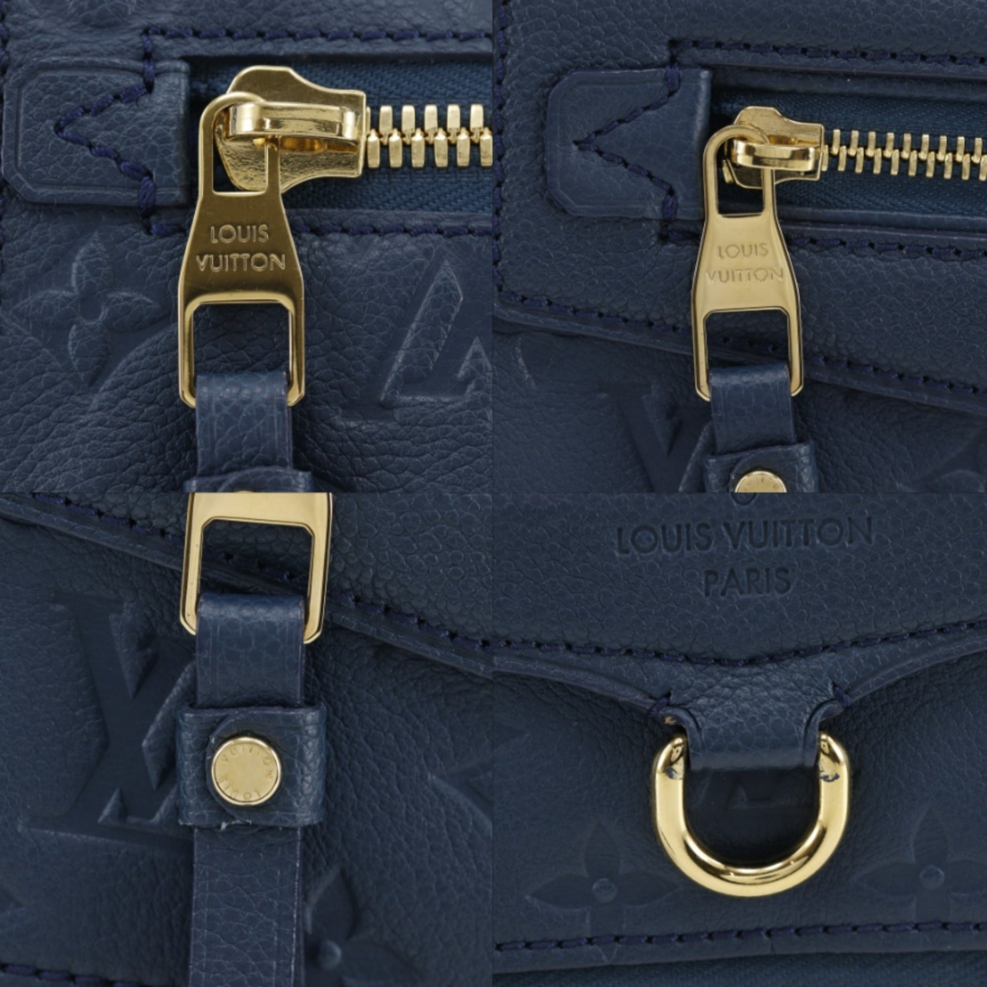 Louis Vuitton Navy Monogram Empreinte Clutch Bag (Pre-Owned)