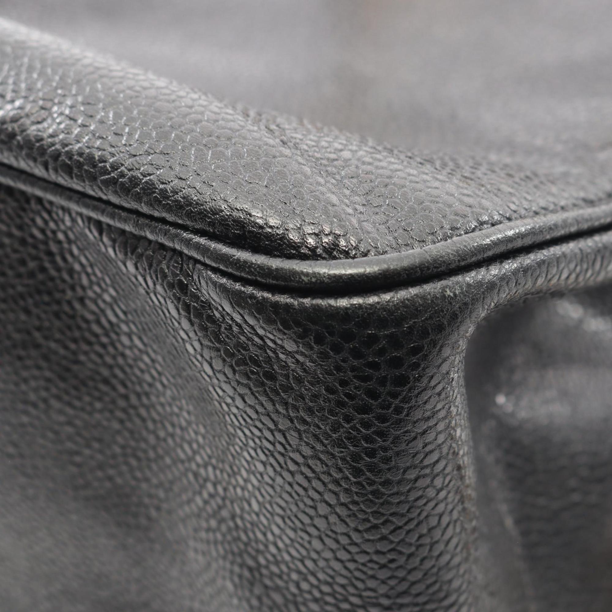 Chanel Black Grained Calfskin Backpack (Pre-Owned)