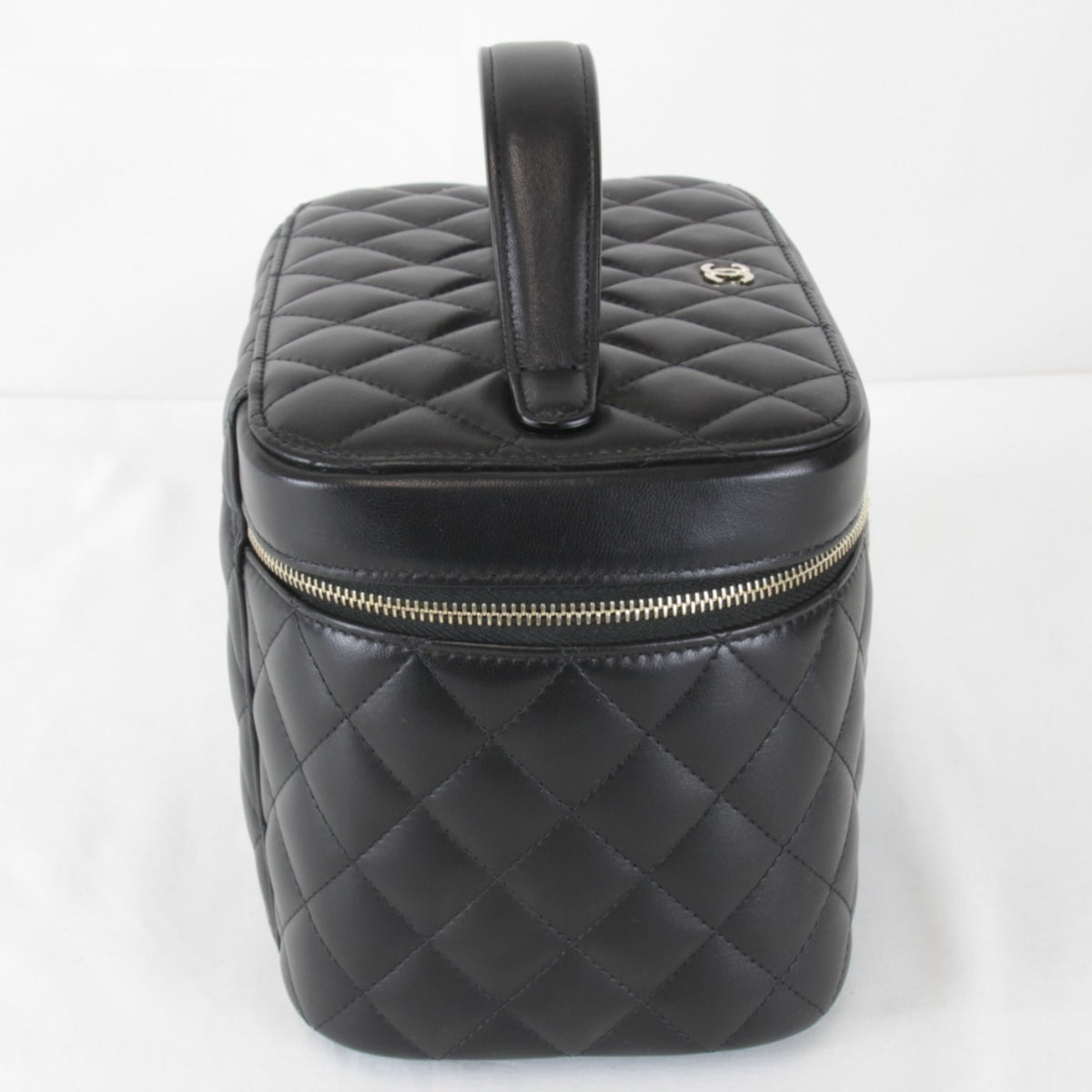 Chanel Black Leather Vanity Bag (Pre-Owned)