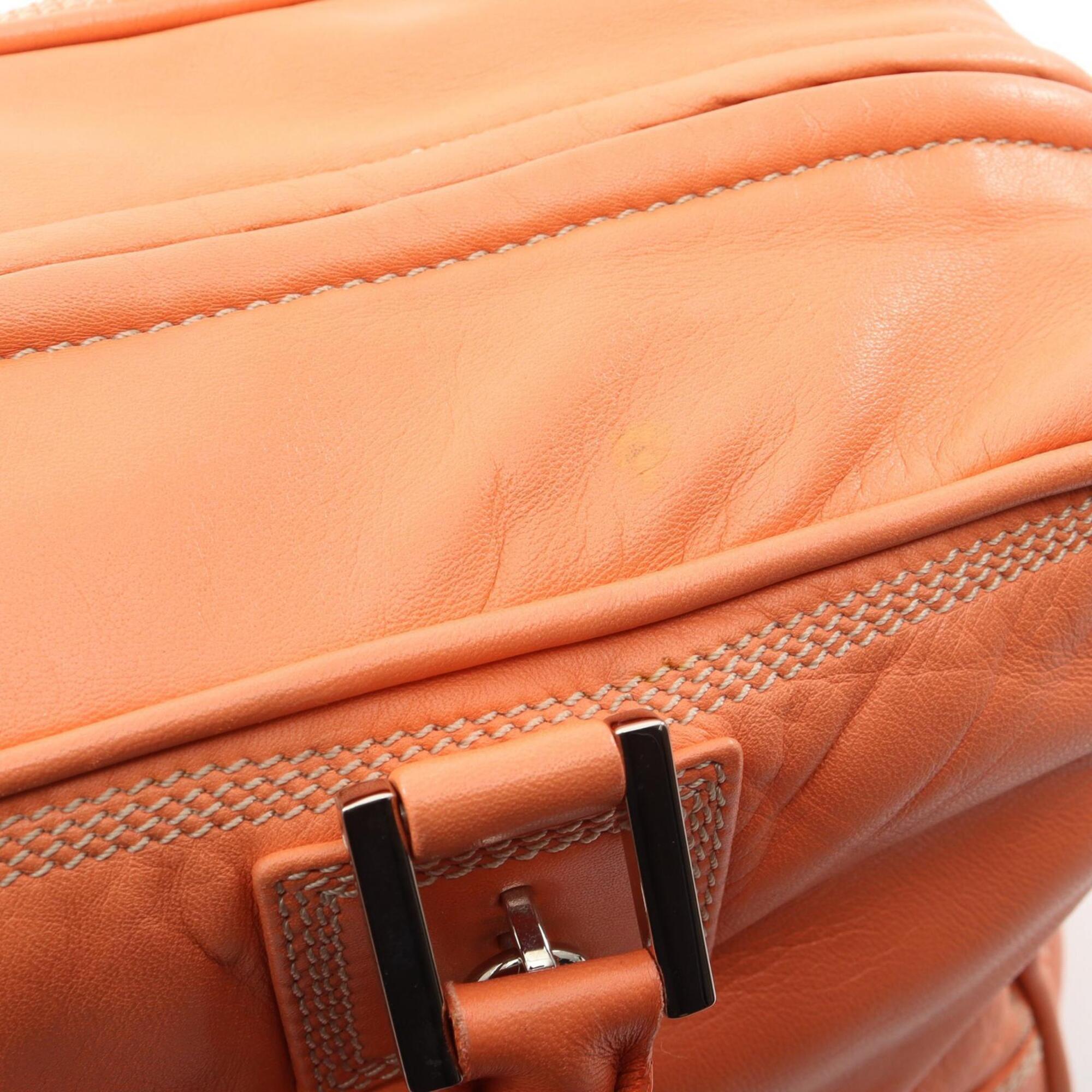 Loewe Orange Leather Handbag (Pre-Owned)
