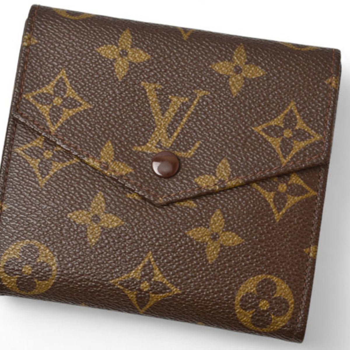 Louis Vuitton Brown Coated Canvas Wallet (Bi-Fold) (Pre-Owned)