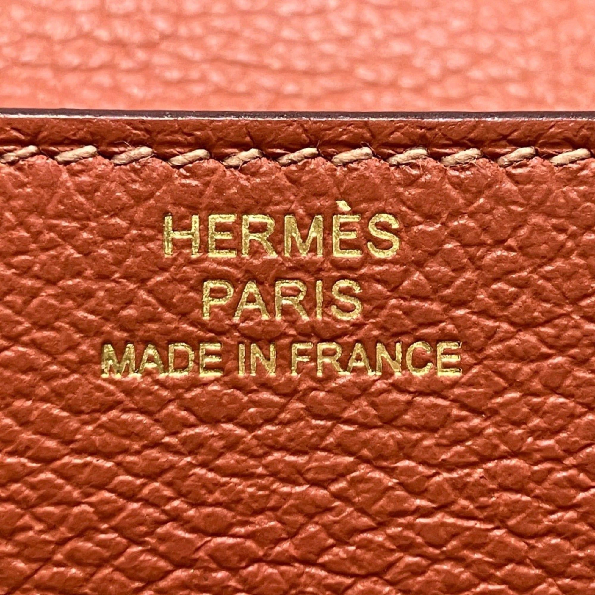 Hermes Potiron Chevre Myzore Leather Wallet (Bi-Fold) (Pre-Owned)