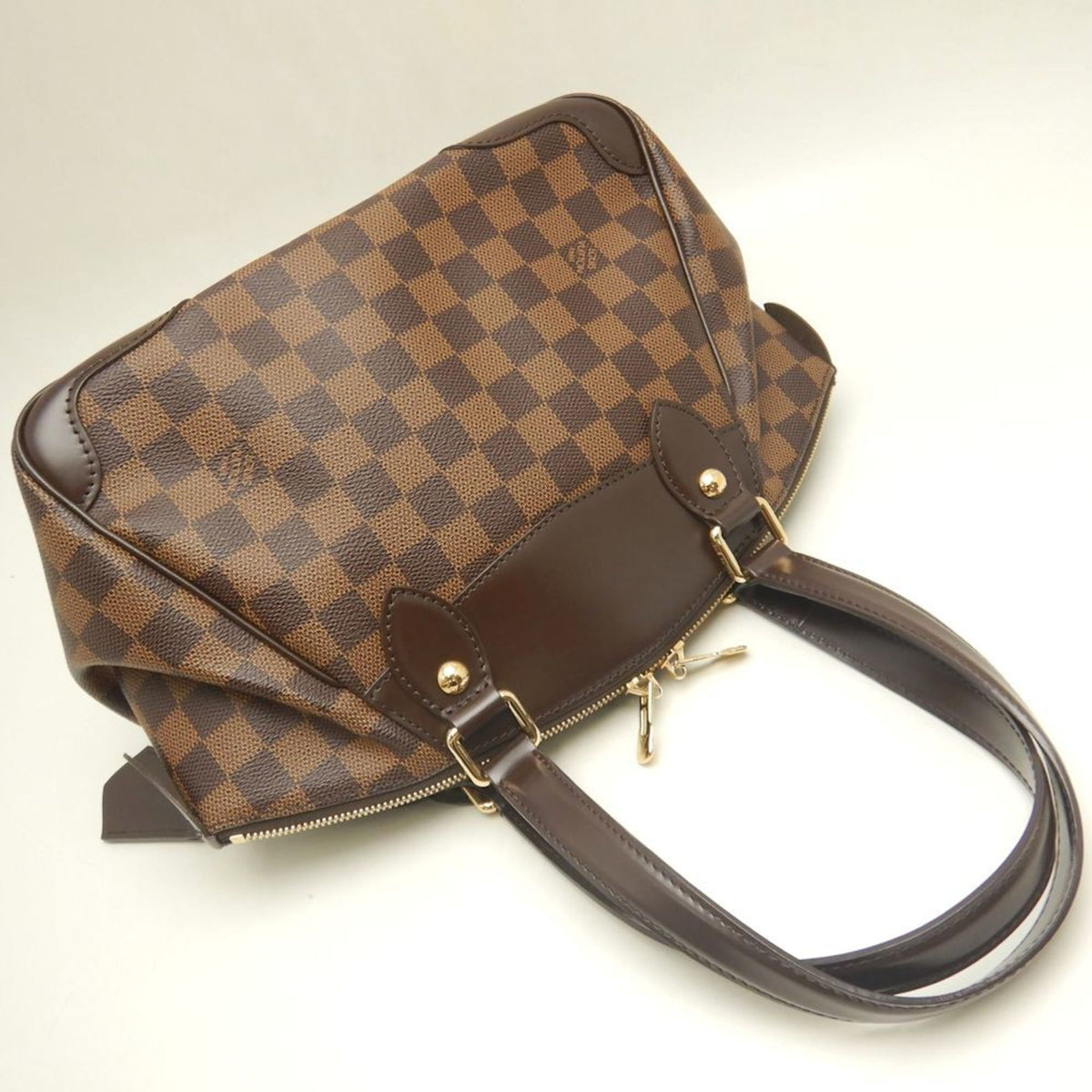 Louis Vuitton Damier Canvas Ebene Damier Canvas Handbag (Pre-Owned)