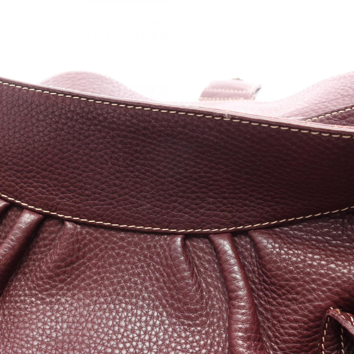 Celine Bordeaux Leather Handbag (Pre-Owned)