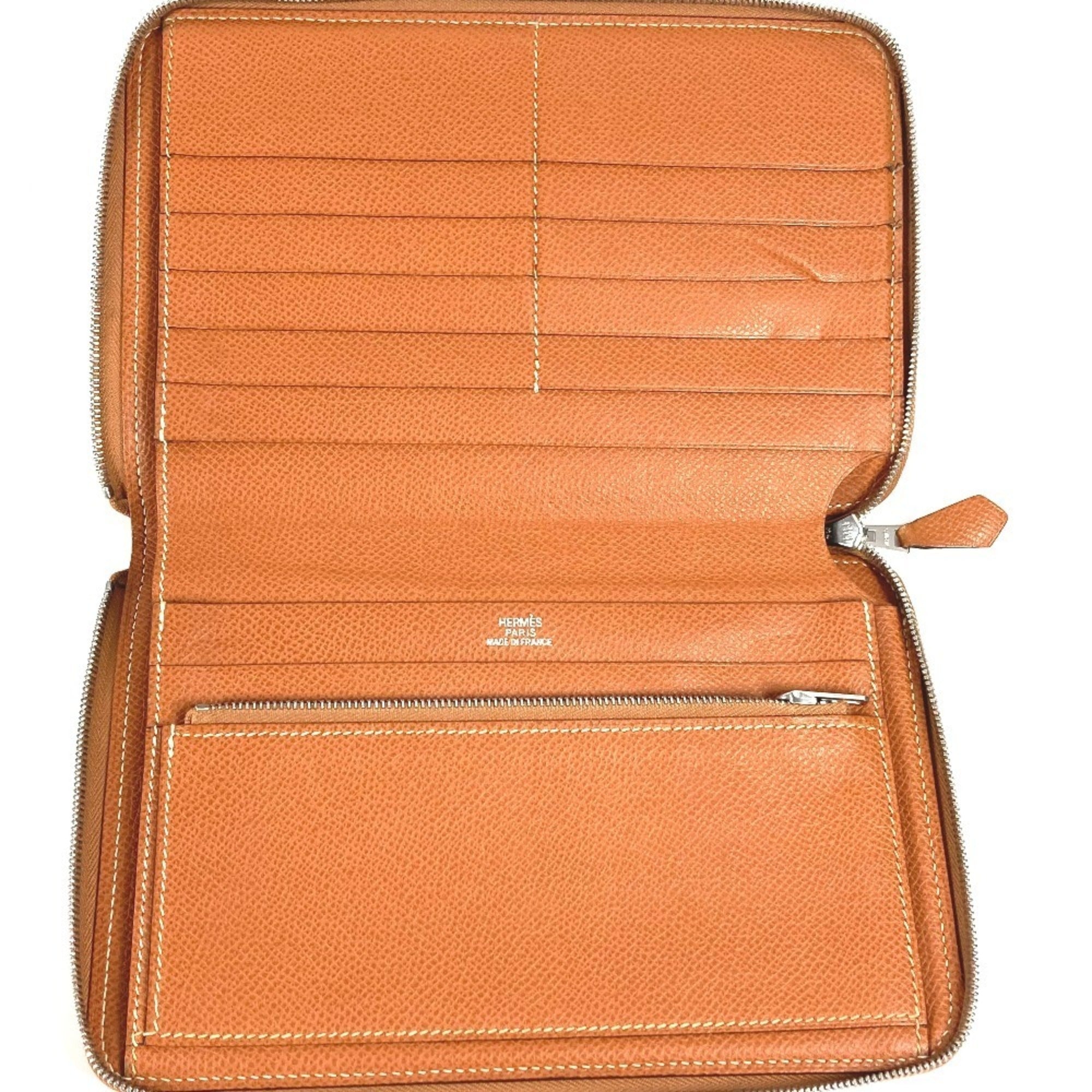 Hermes Azap Epsom Leather Long Wallet (Bi-Fold) (Pre-Owned)
