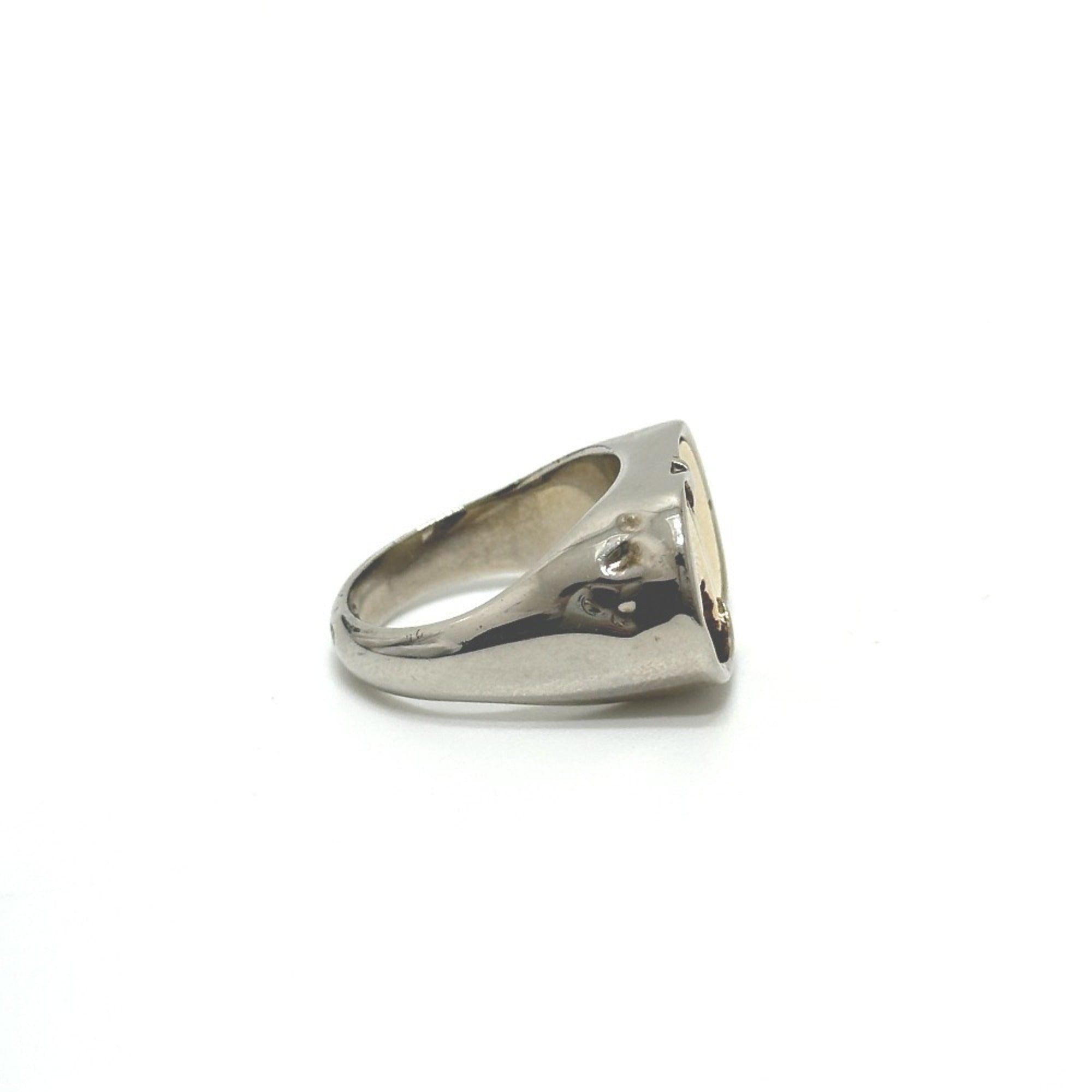 Christian Dior Silver Metal Band Ring (Pre-Owned)