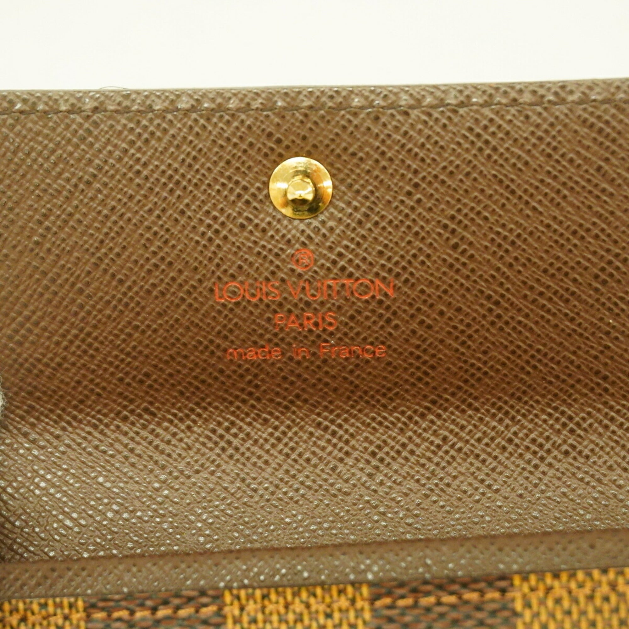 Louis Vuitton Ebene Coin Purse/Coin Case (Pre-Owned)