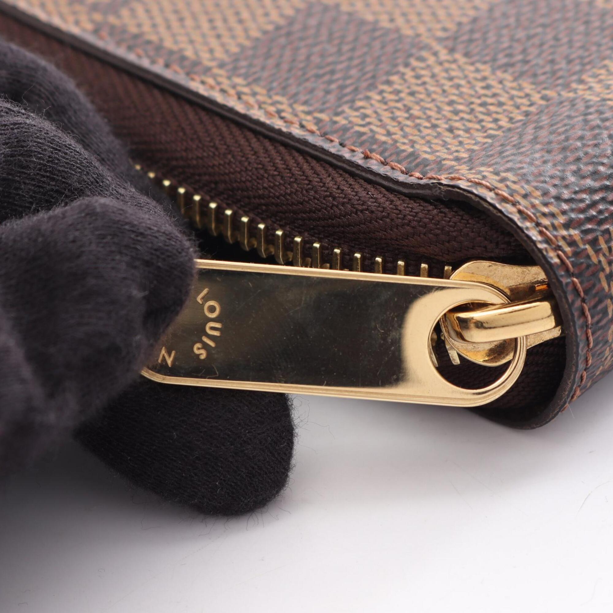 Louis Vuitton Brown Pvc Damier Canvas Long Wallet (Bi-Fold) (Pre-Owned)
