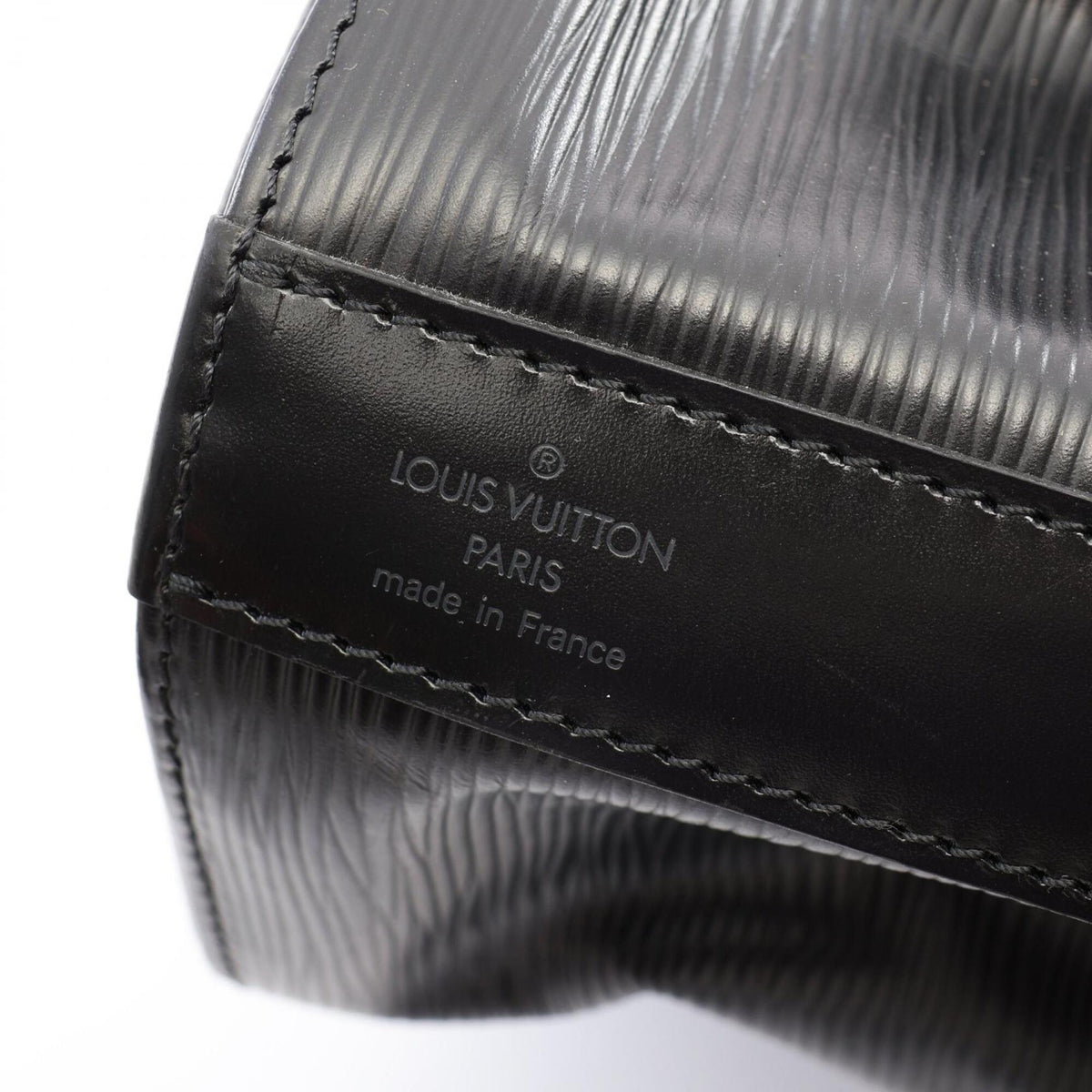 Louis Vuitton Black Noir Epi Leather Handbag Pouch Shoulder Bag (Pre-Owned)