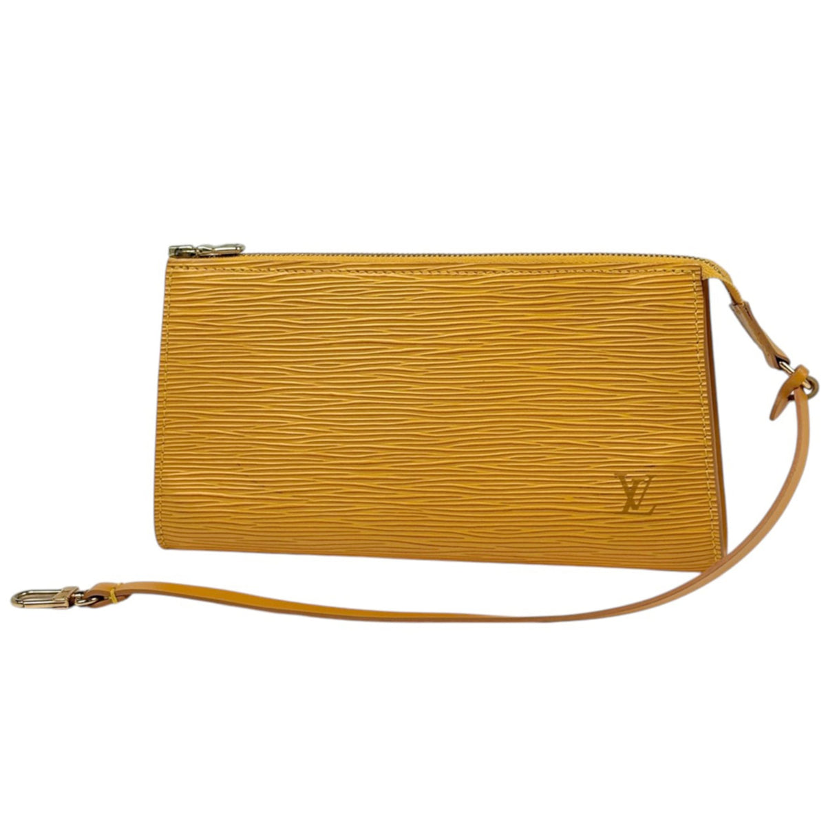 Louis Vuitton Yellow Epi Leather Pochette Pouch (Pre-Owned)