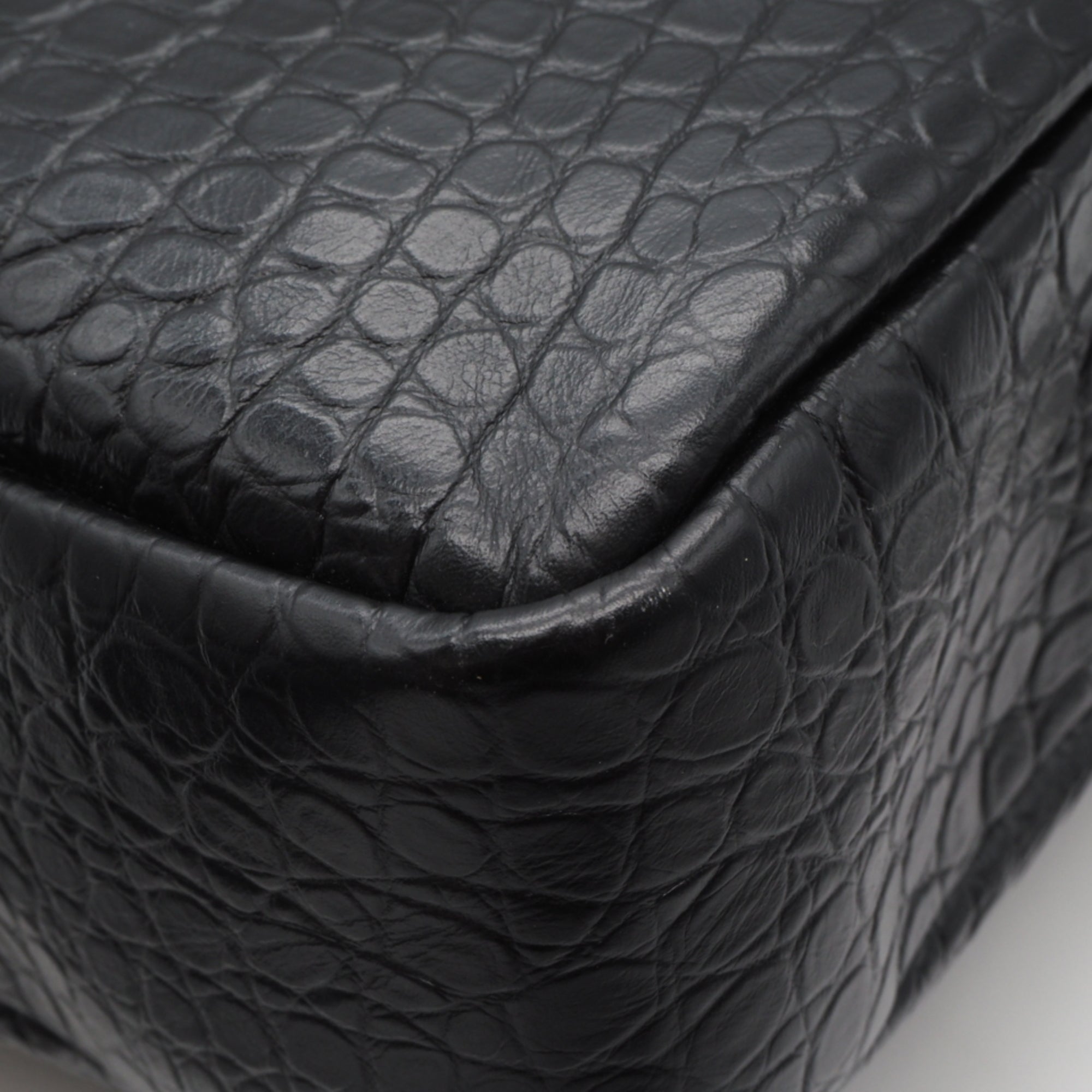 Yves Saint Laurent Sac De Jour Black Leather Briefcase (Pre-Owned)