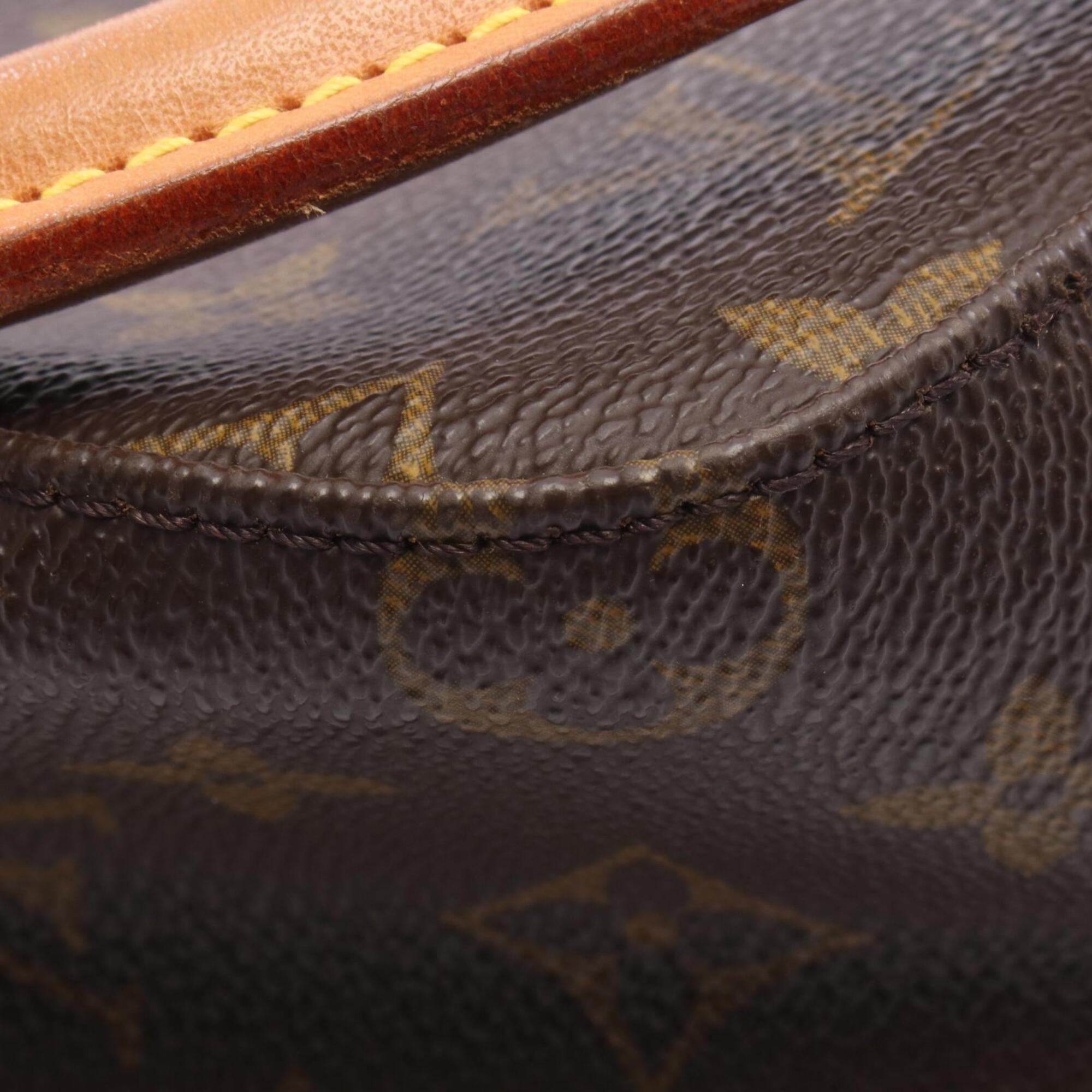 Louis Vuitton Brown Coated Canvas Pvc Monogram Leather Handbag Shoulder Bag (Pre-Owned)