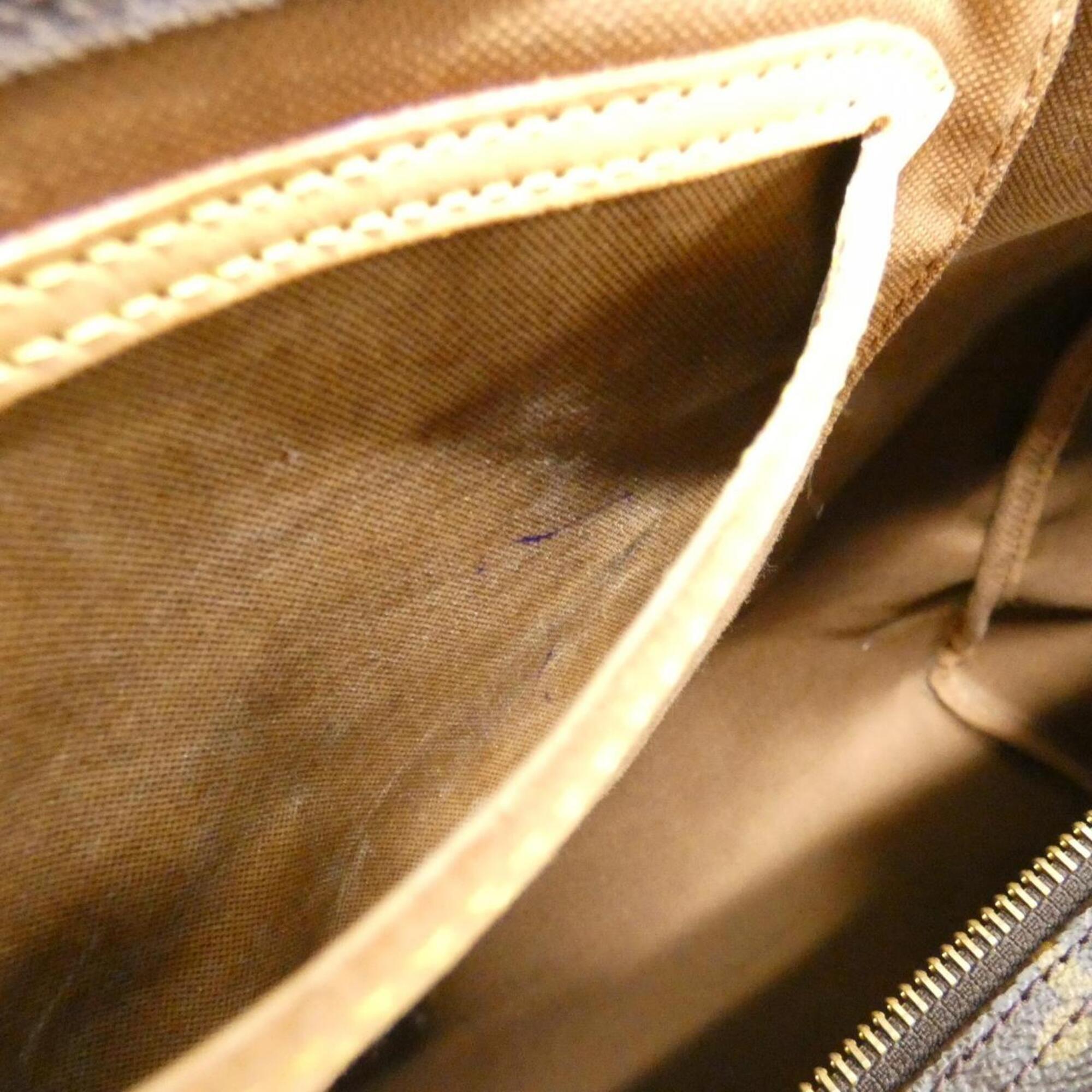 Louis Vuitton Marron Coated Canvas Boston Bag (Pre-Owned)
