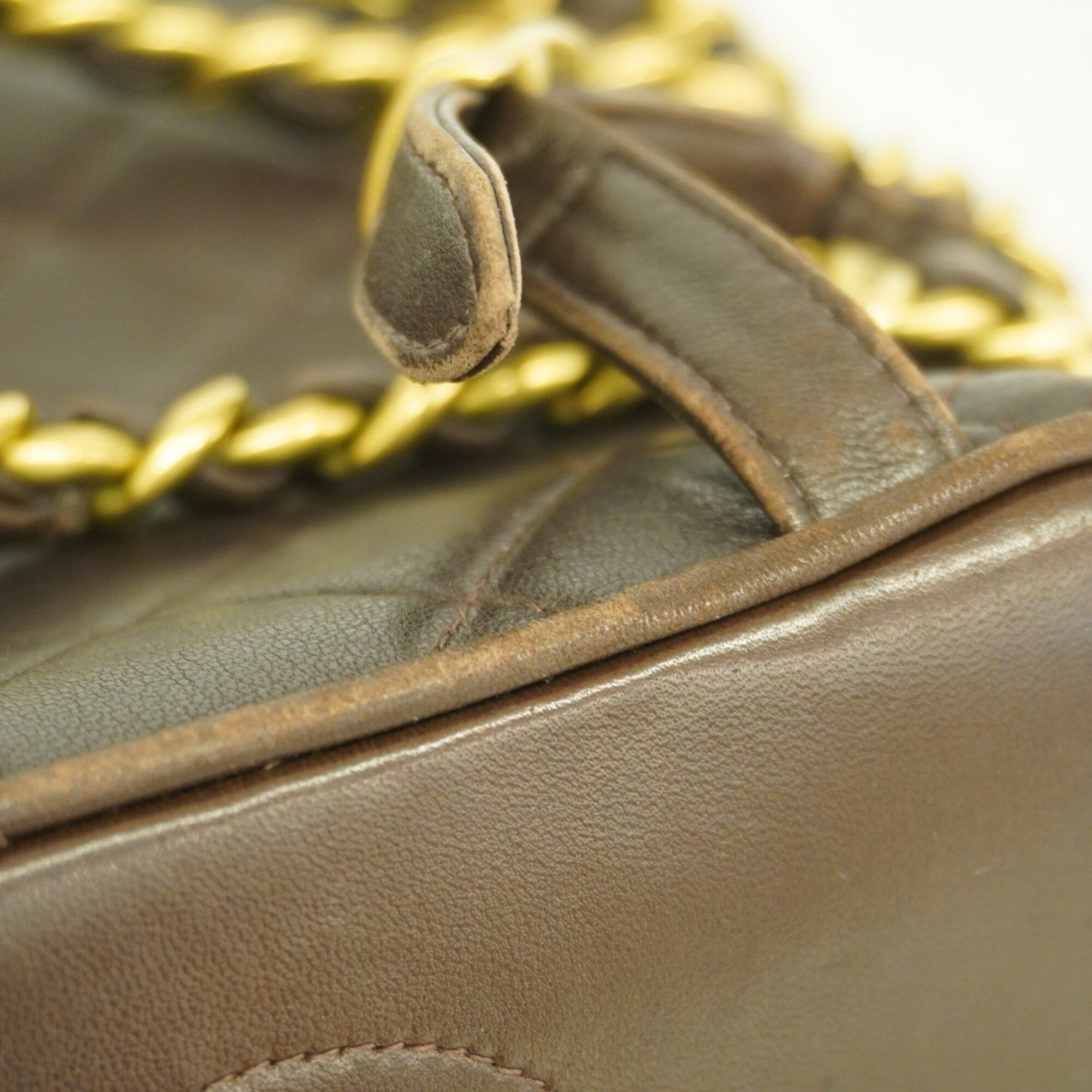 Chanel Brown Leather Backpack (Pre-Owned)
