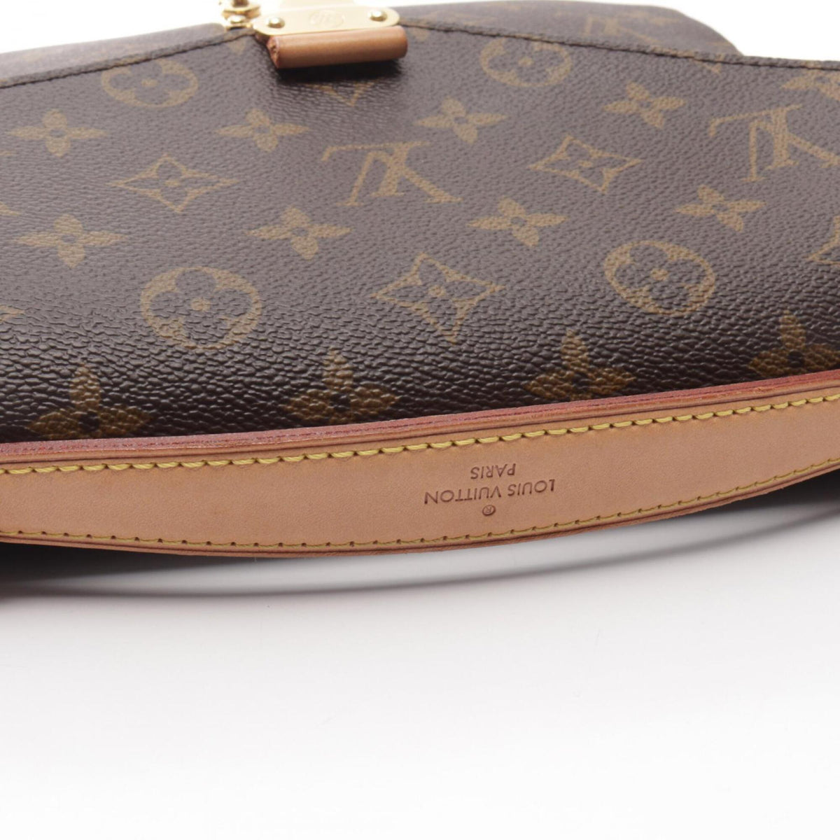 Louis Vuitton Brown Pvc Monogram Leather Coated Canvas Handbag Pochette (Pre-Owned)