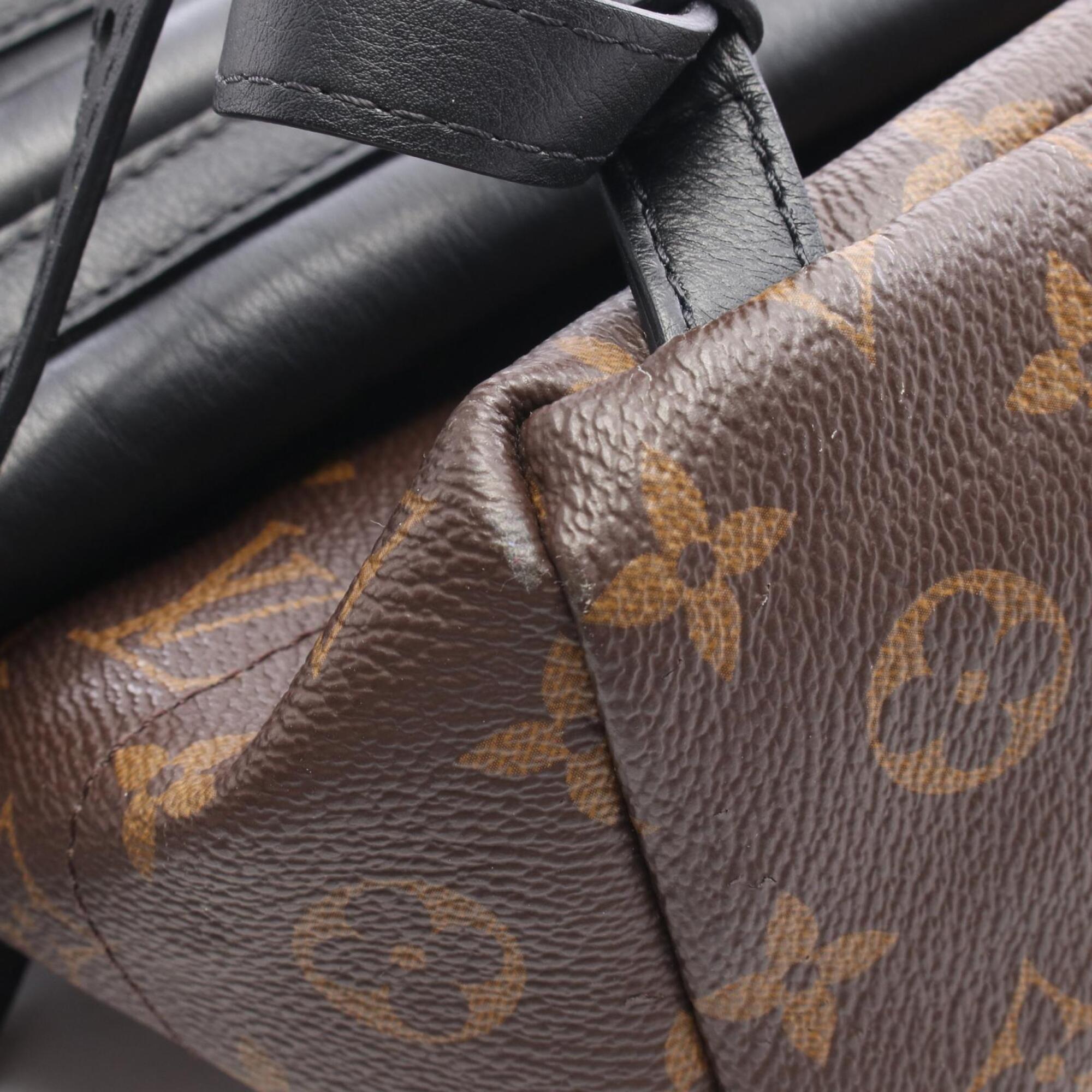 Louis Vuitton Beige Brown Monogram Reverse Pvc Leather Backpack Handbag (Pre-Owned)
