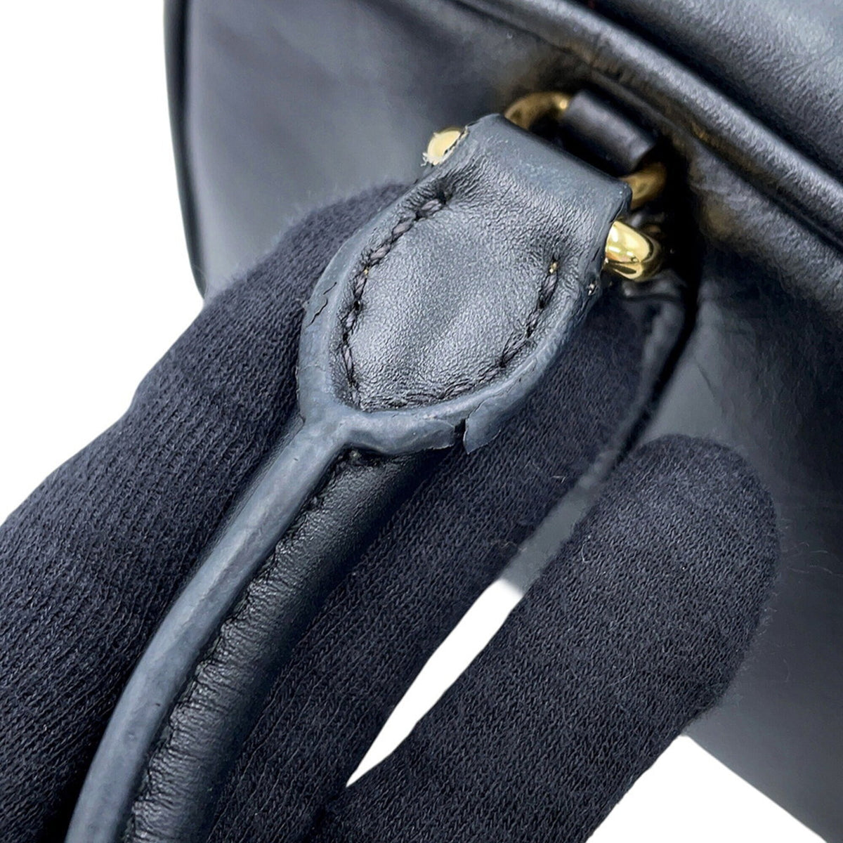 Miu Miu Black Leather Handbag Shoulder Bag (Pre-Owned)