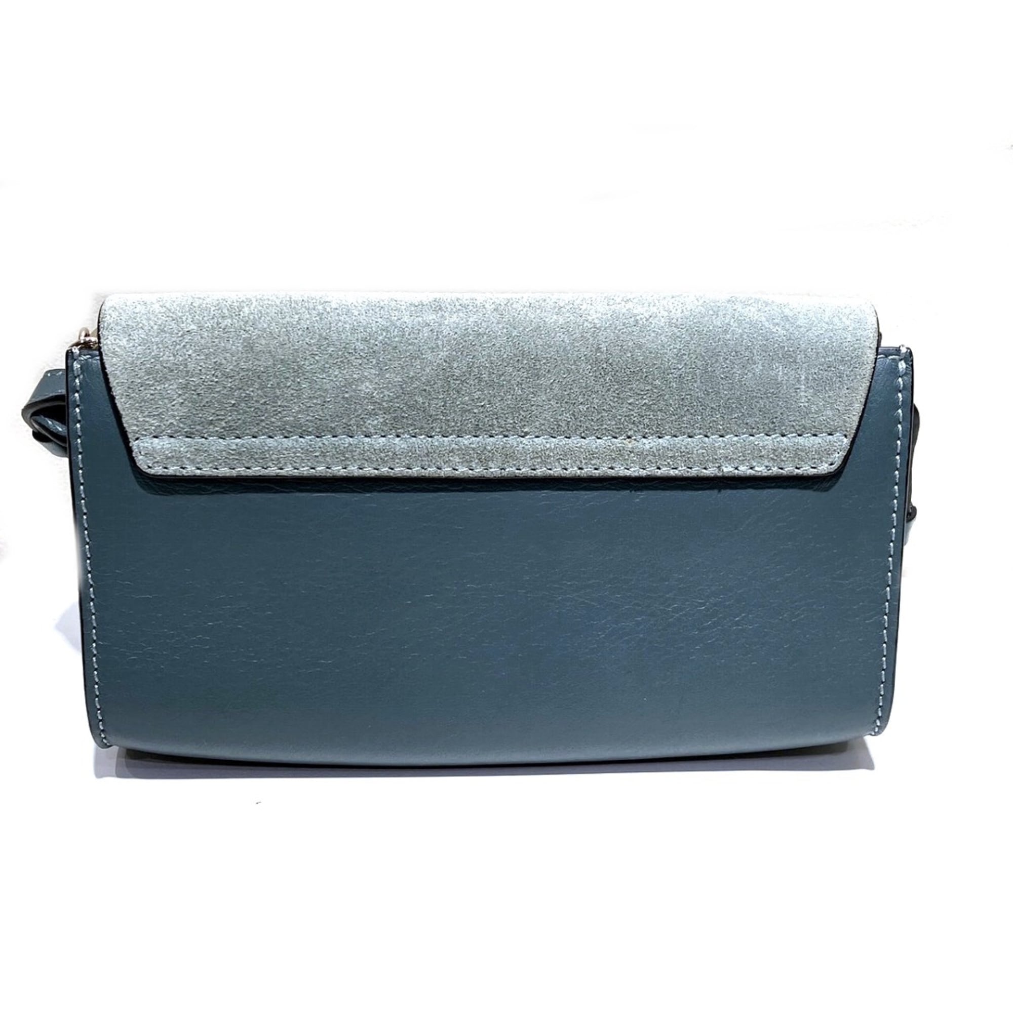 Chloé Blue Suede Leather Crossbody Bag Shoulder Bag (Pre-Owned)