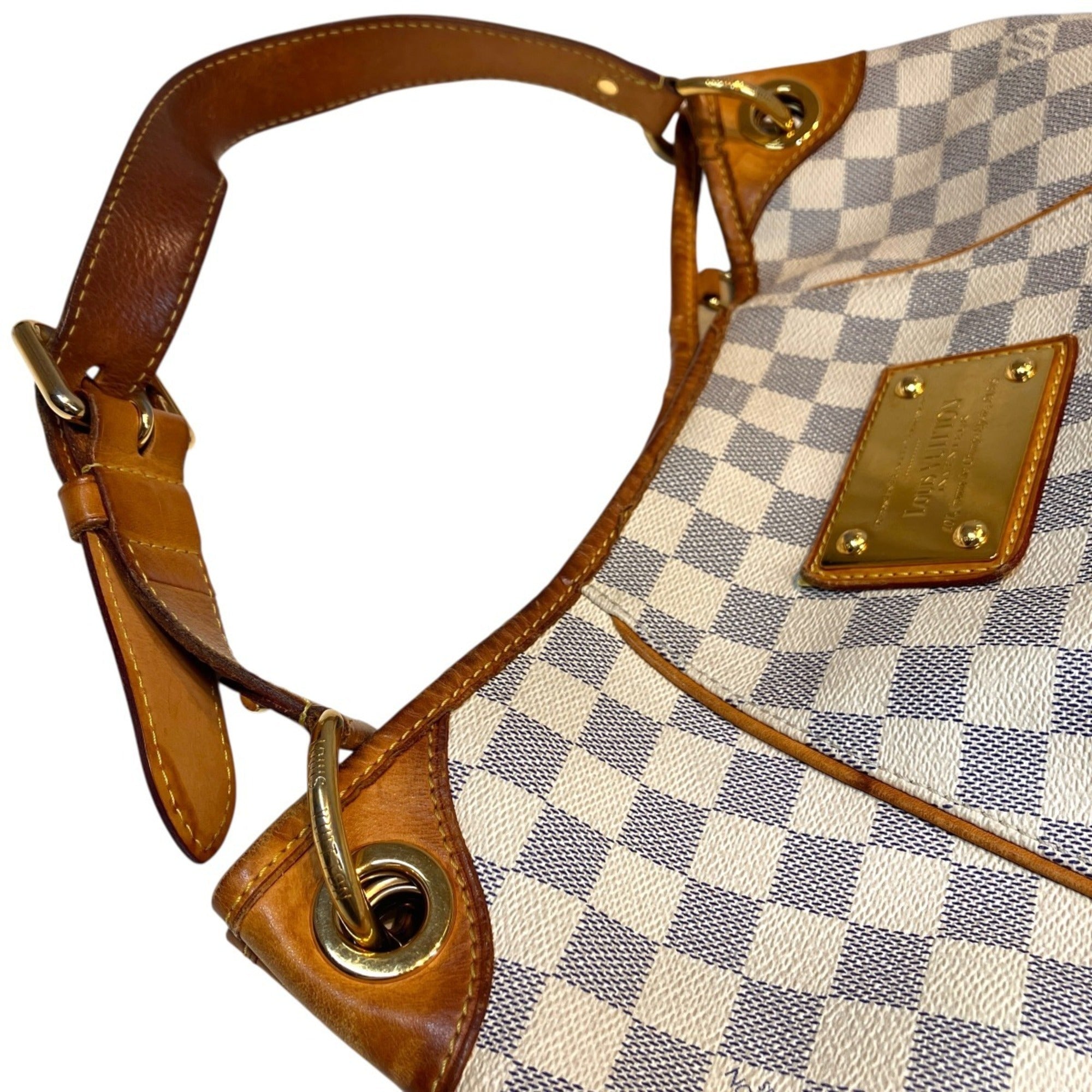 Louis Vuitton White Damier Azur Shoulder Bag (Pre-Owned)