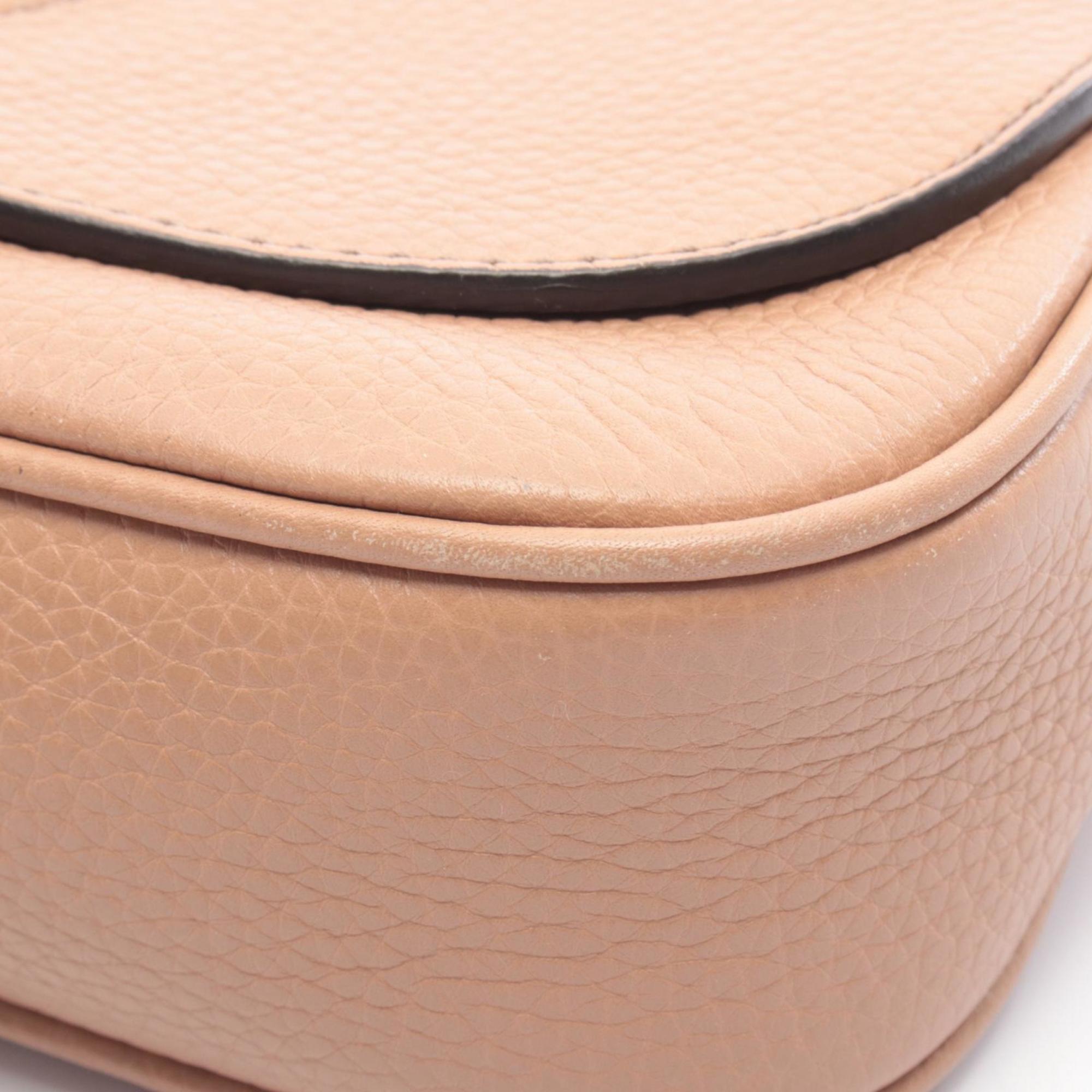 Gucci Pink Leather Handbag Shoulder Bag (Pre-Owned)