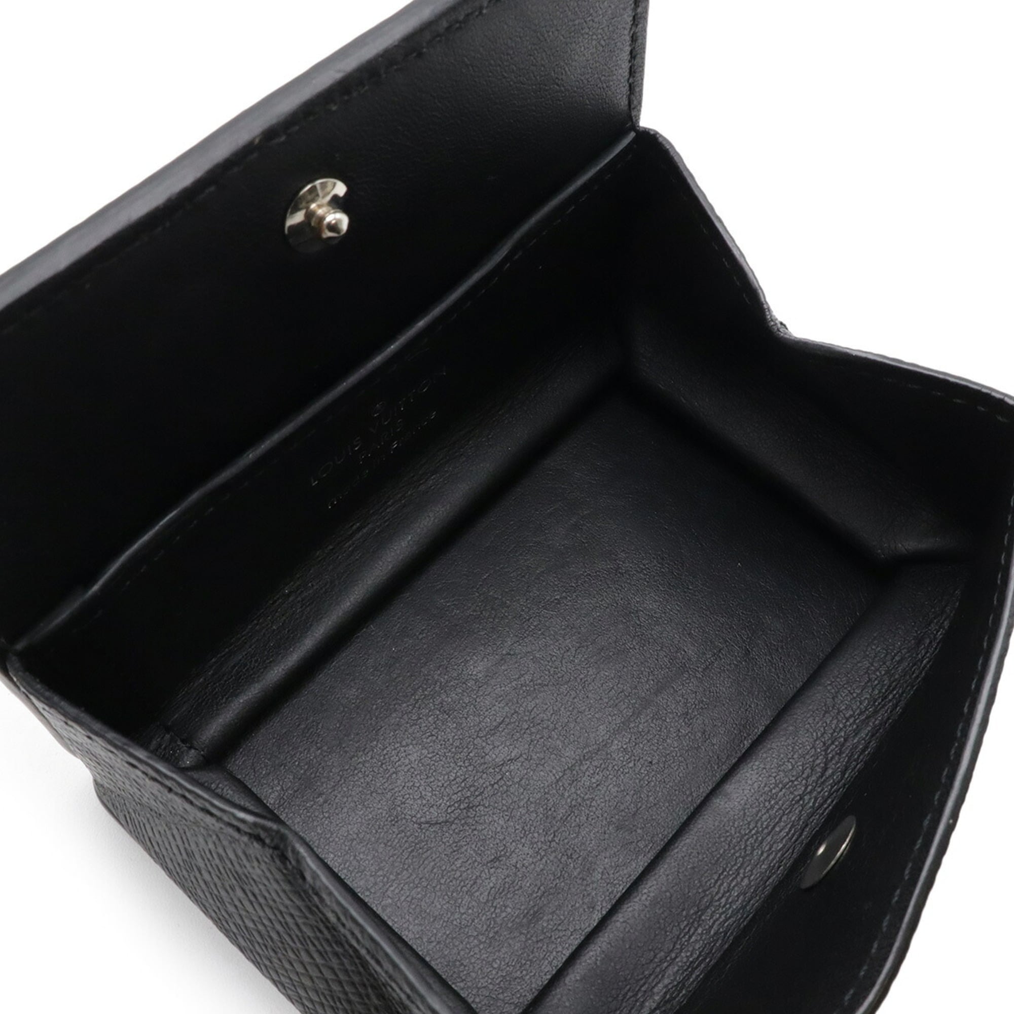 Louis Vuitton Ardoise Taiga Leather Coin Purse/Coin Case (Pre-Owned)