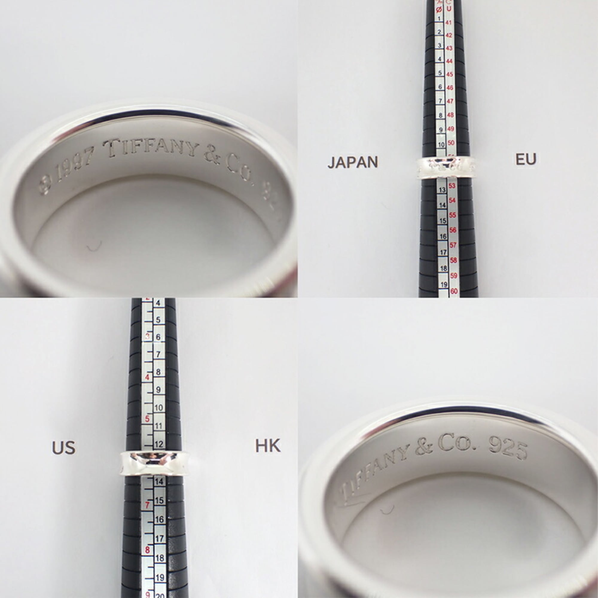 Tiffany Sterling Silver 925 Band Ring (Pre-Owned)
