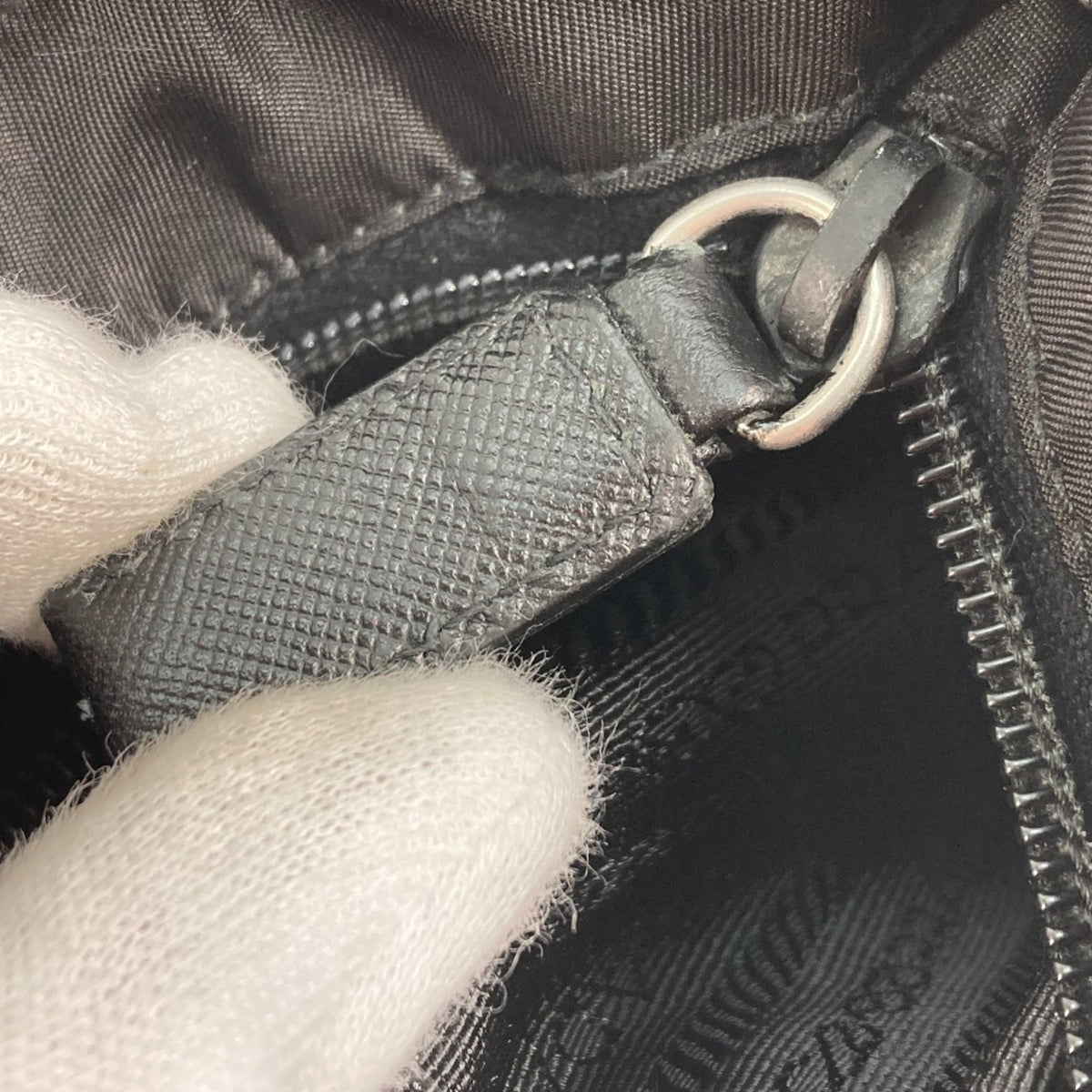 Prada Black Cloth Shoulder Bag (Pre-Owned)