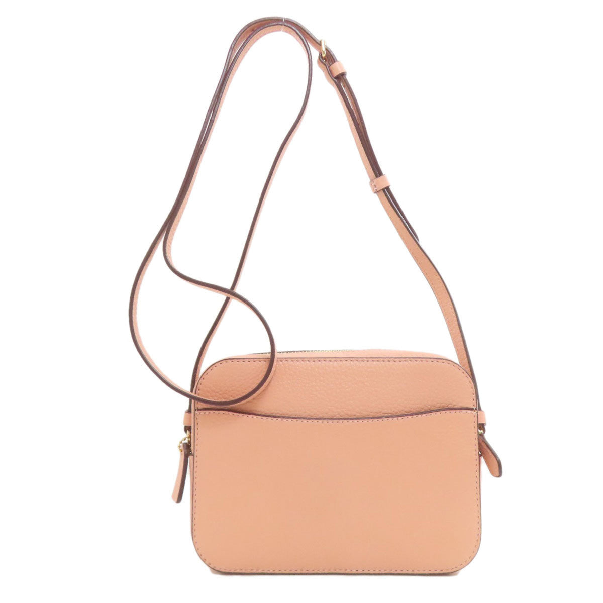 Coach Salmon Pink Leather Shoulder Bag (Pre-Owned)