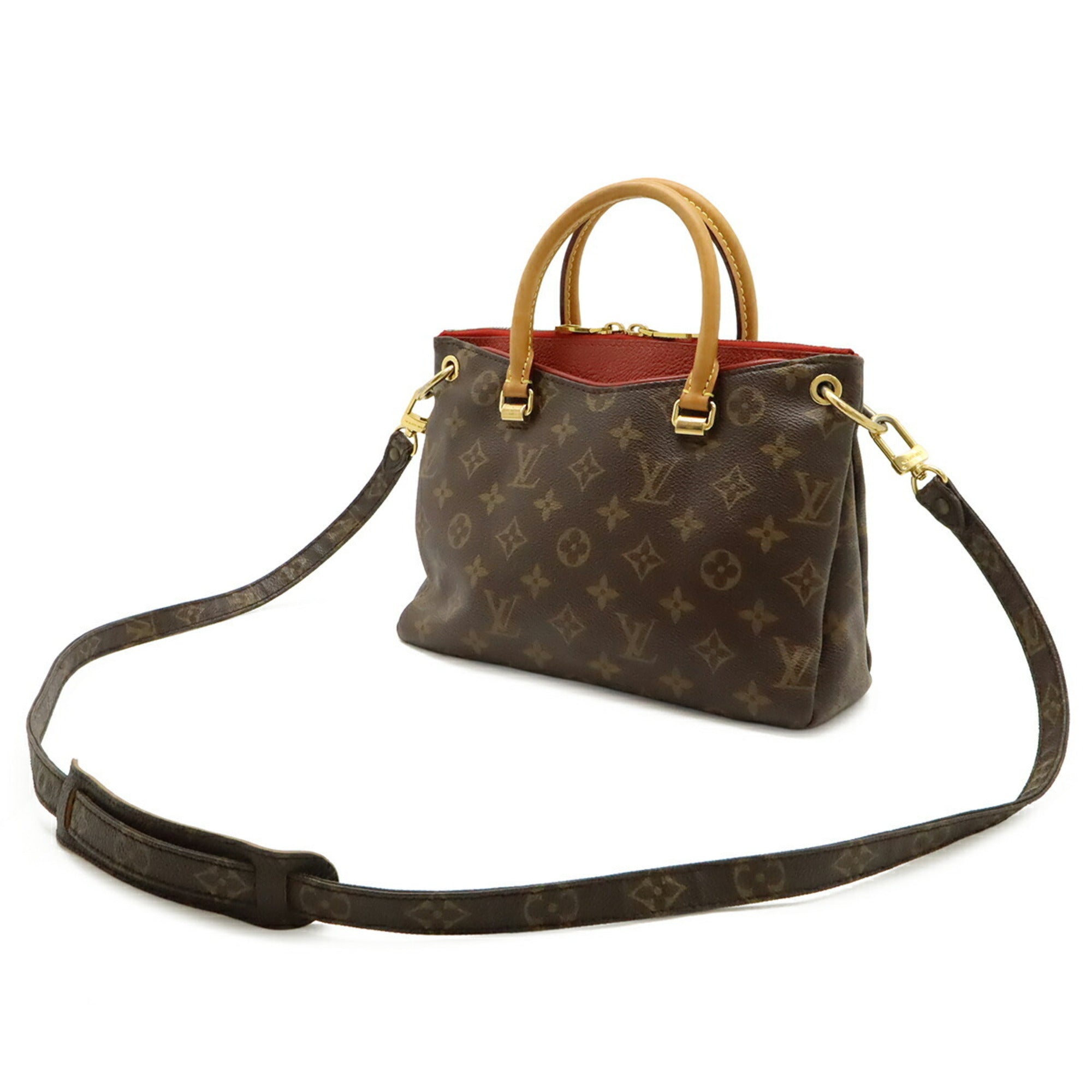 Louis Vuitton Cerise Monogram Canvas Pvc Coated Canvas Leather Handbag Shoulder Bag (Pre-Owned)