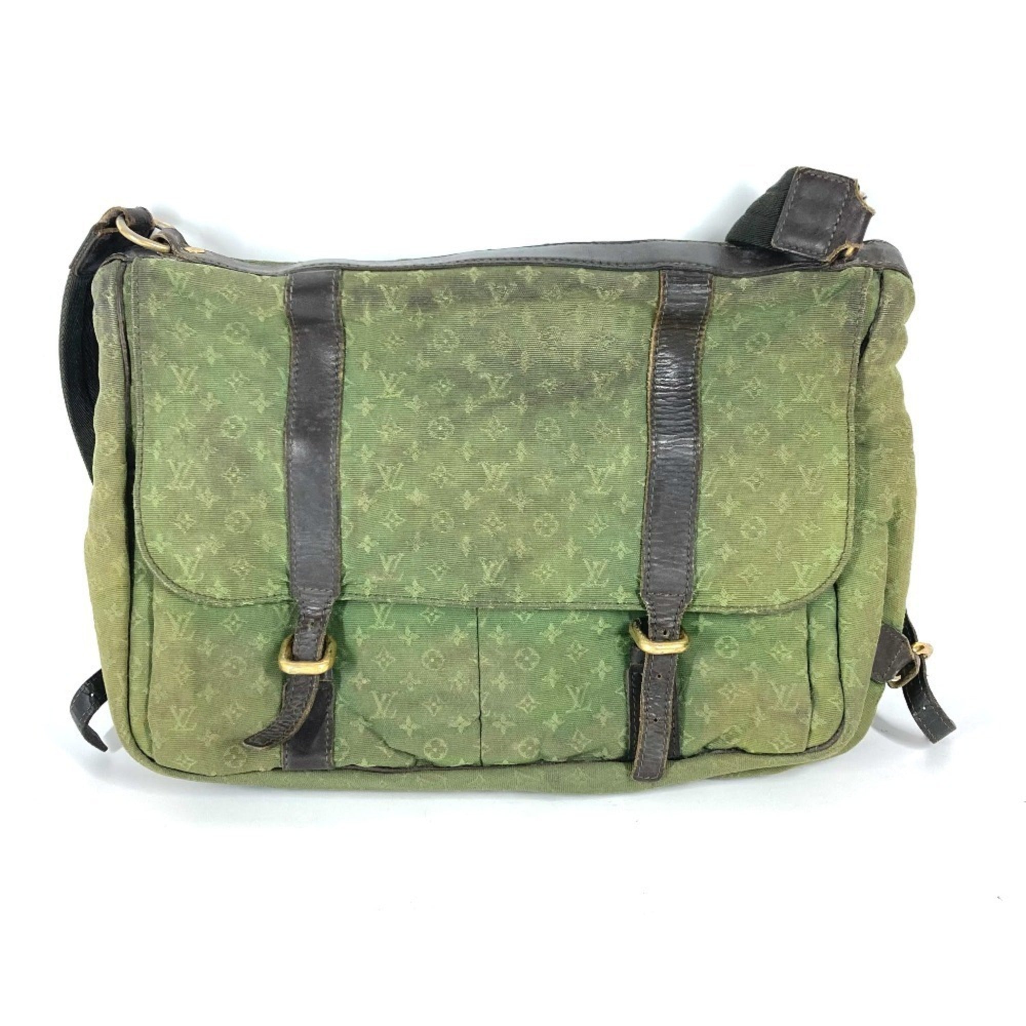Louis Vuitton Khaki Monogram Mini Canvas Shoulder Bag (Pre-Owned)
