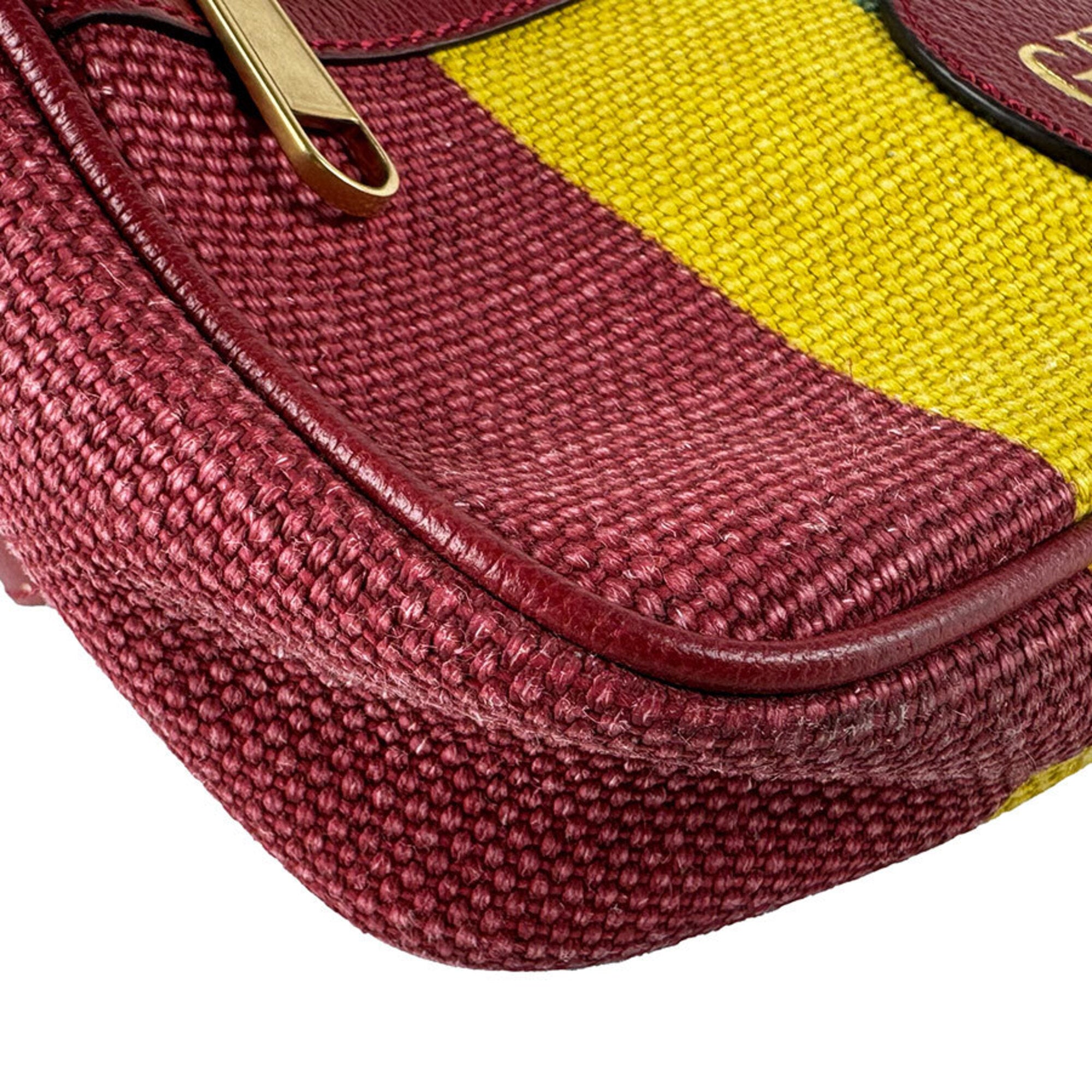 Gucci Multi-Color Canvas Leather Fanny Pack (Pre-Owned)